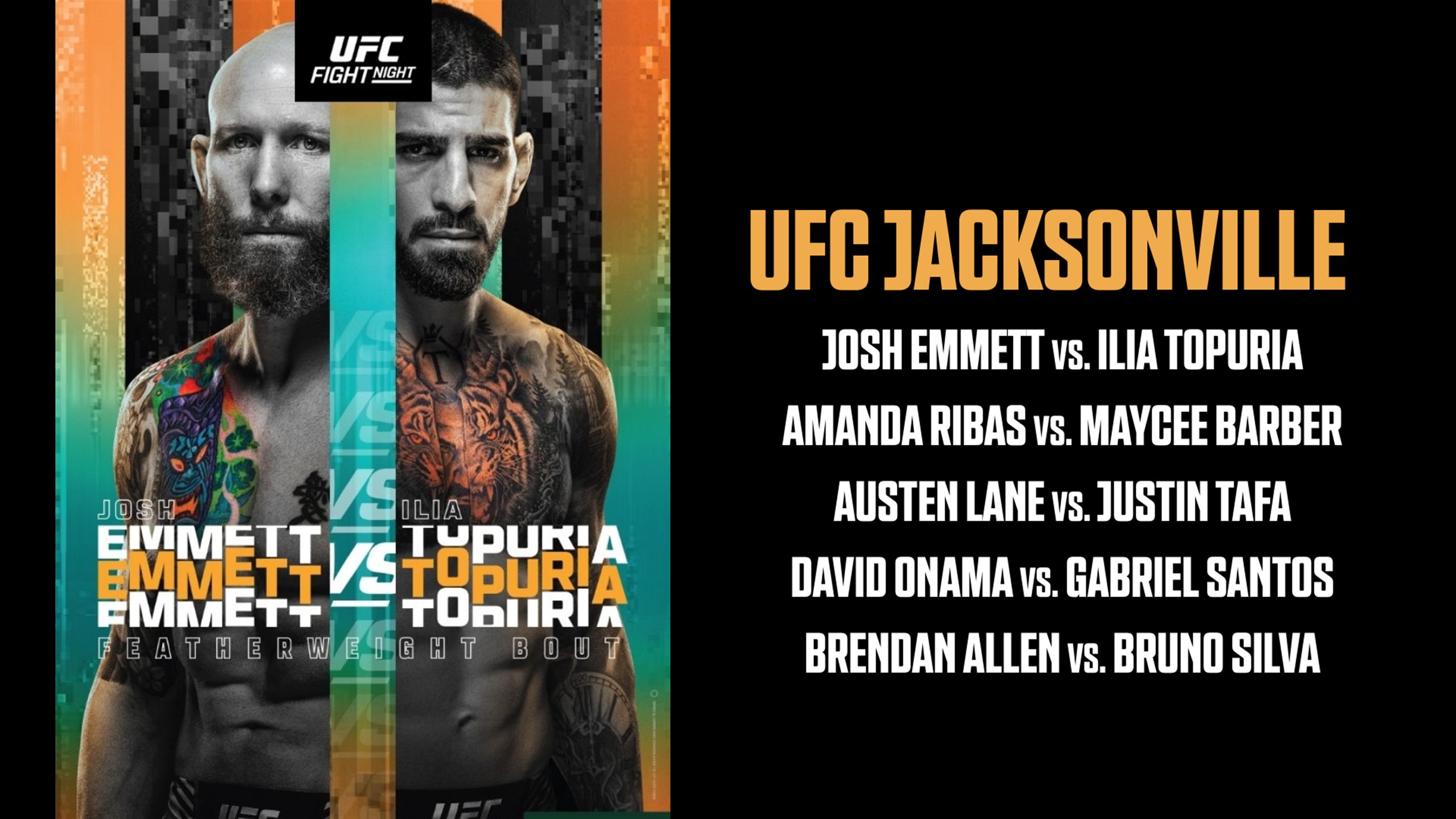 UFC Jacksonville Hoe laat en waar kijk je live naar UFC Jacksonville