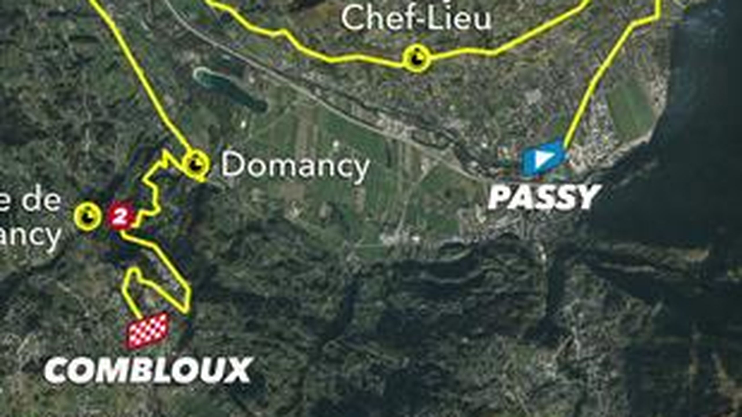 Tour de France - Map of stage 16 - Passy - Combloux (07/18) - Cycling ...