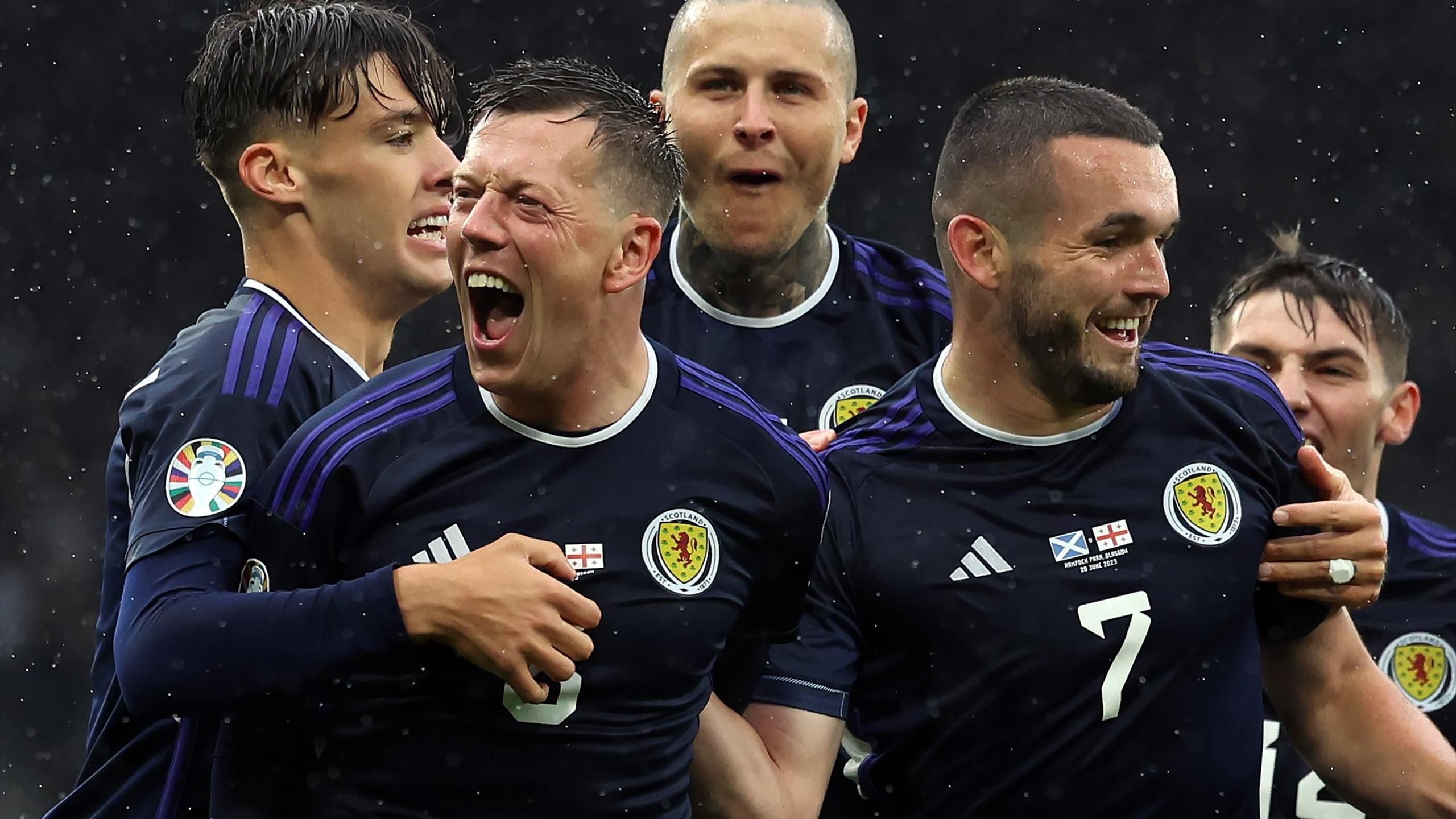 Scotland beat in Euro 2024 qualifier after 100minute delay