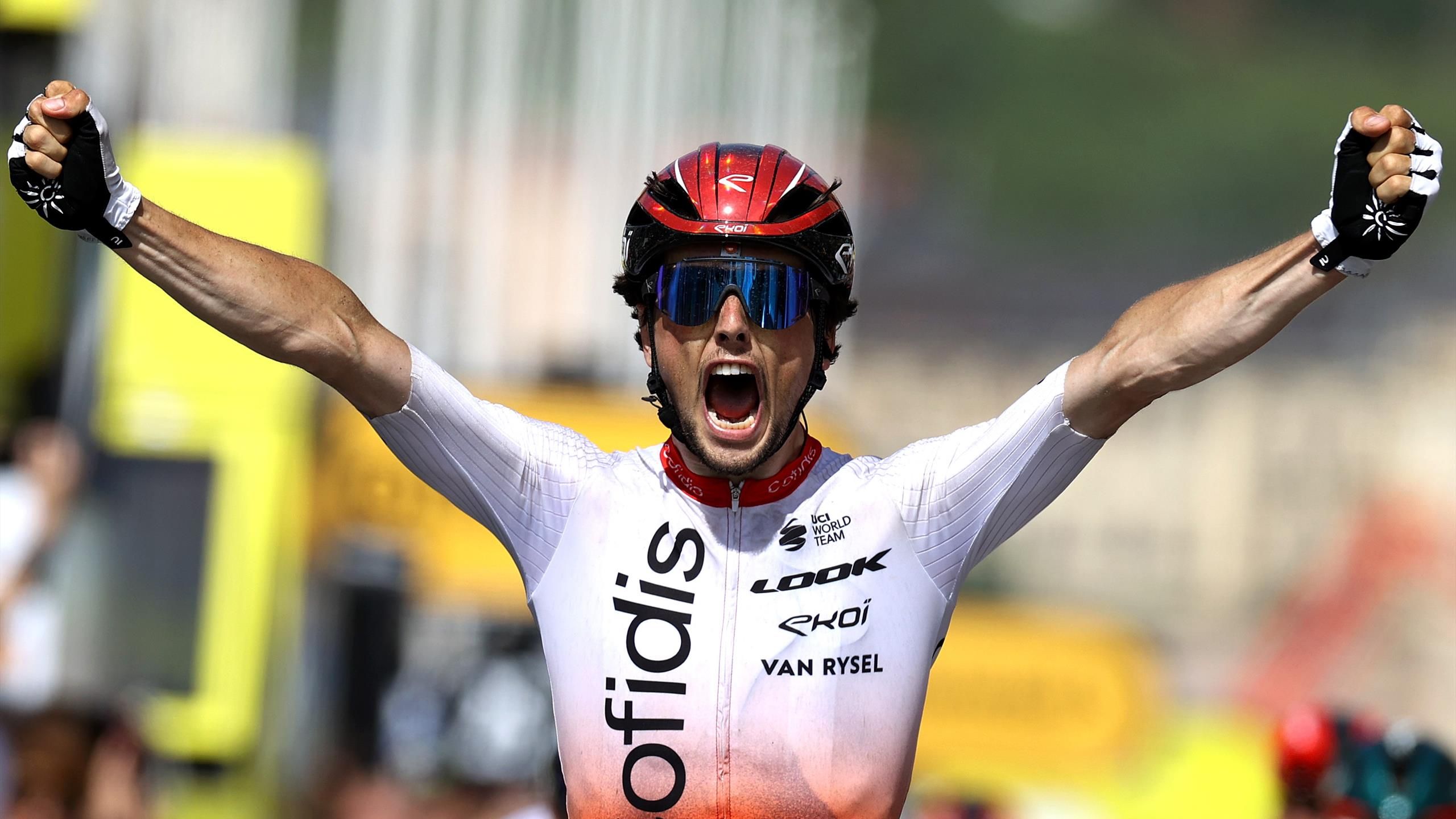 Tour de France 2023 Victor Lafay stuns Wout van Aert on Stage 2, Tadej Pogacar takes 12 bonus seconds