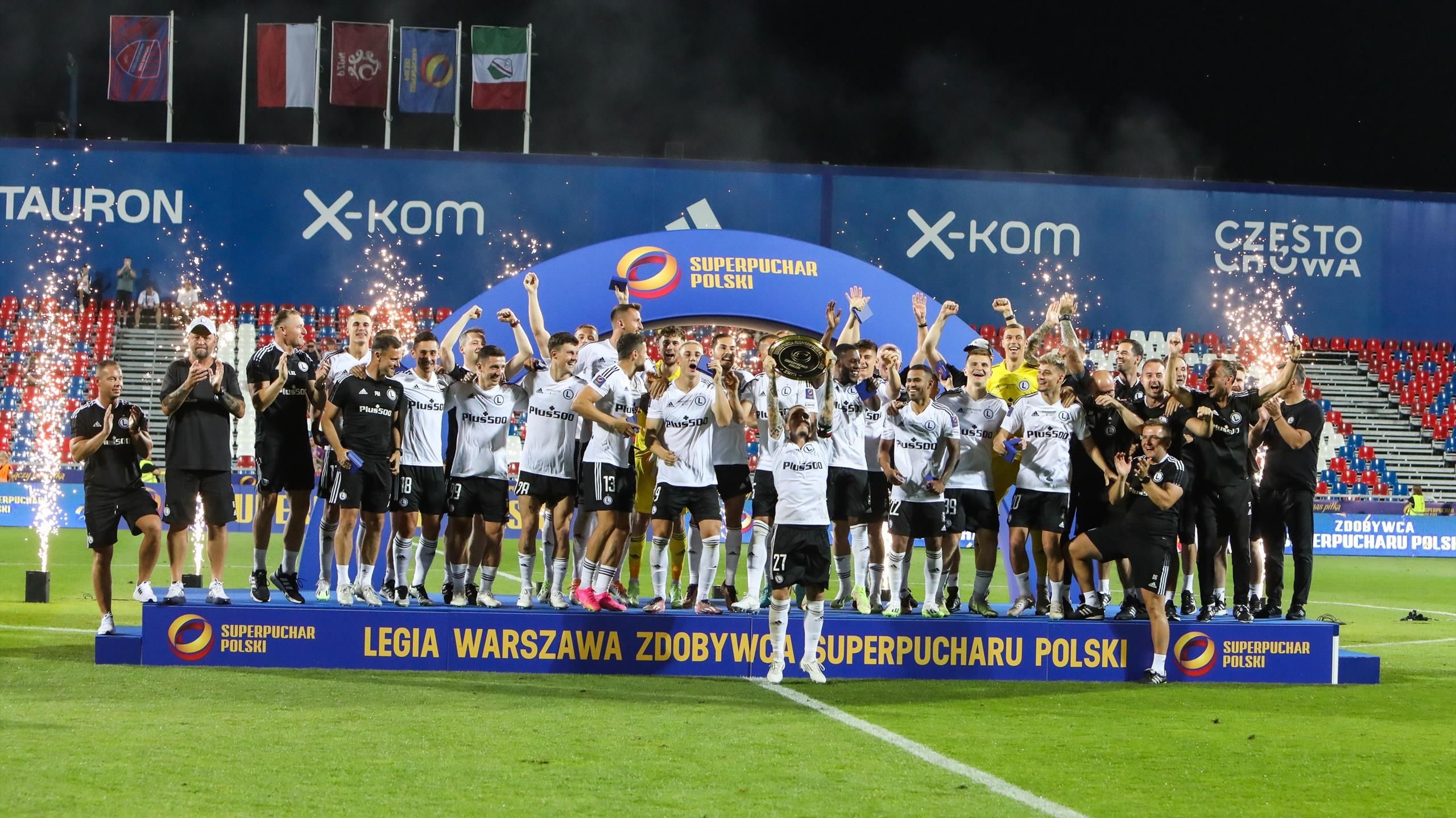Legia Warszawa zdobyła Superpuchar Polski. Raków znów gorszy w rzutach