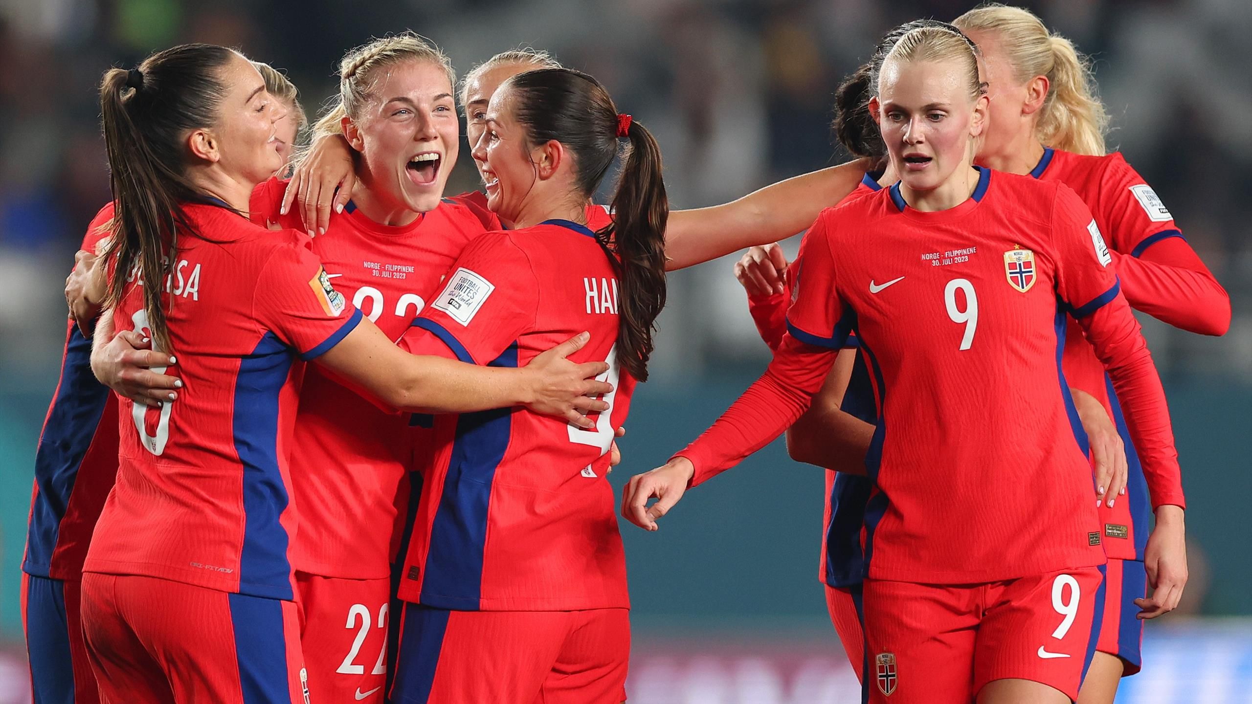 Norway 6-0 Philippines: Sophie Roman treble helps champions ease into Women's World Cup round of 16 - Eurosport