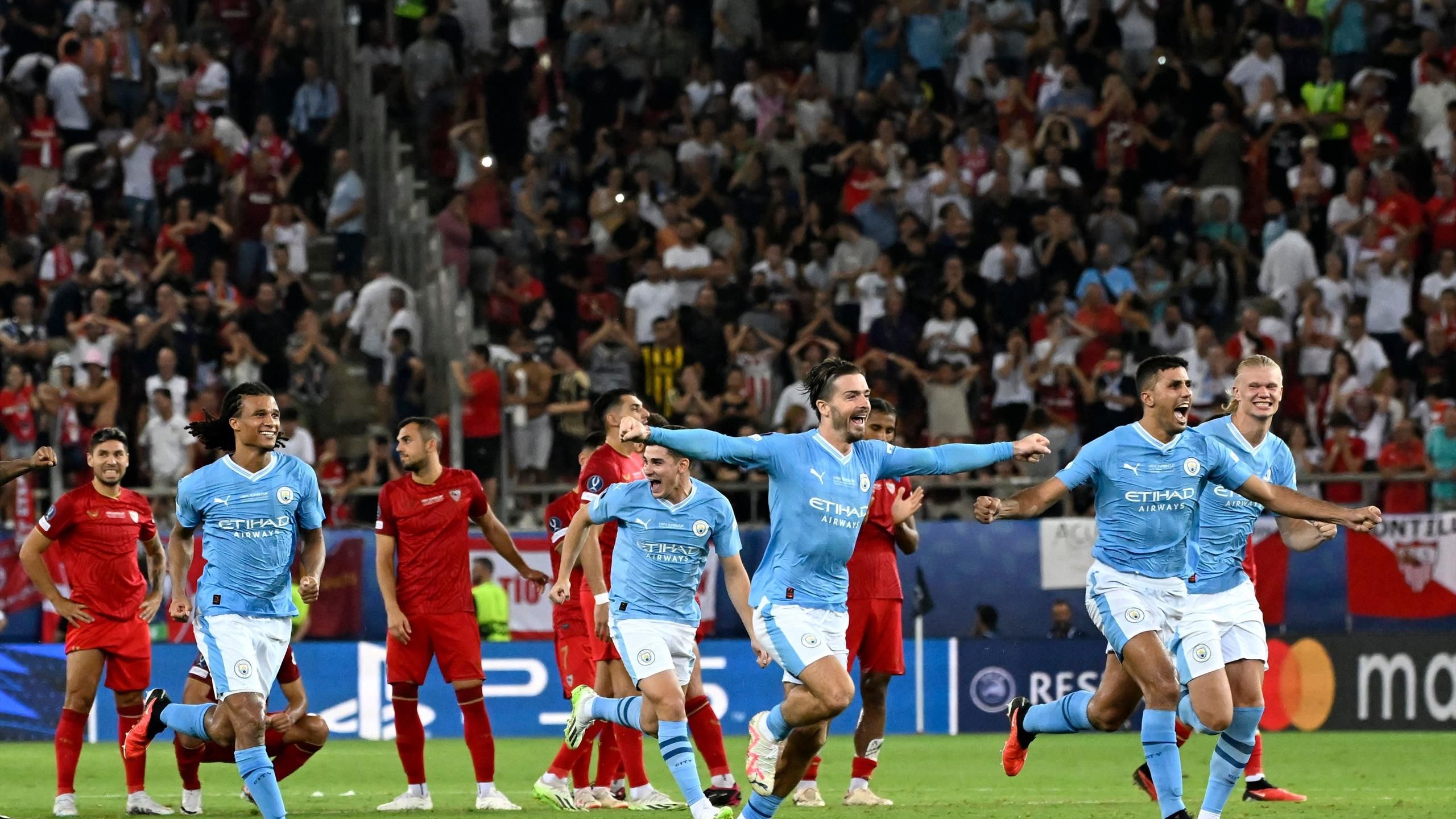 European Super Cup |  Manchester City wins over Sevilla after Godelli missed penalties
