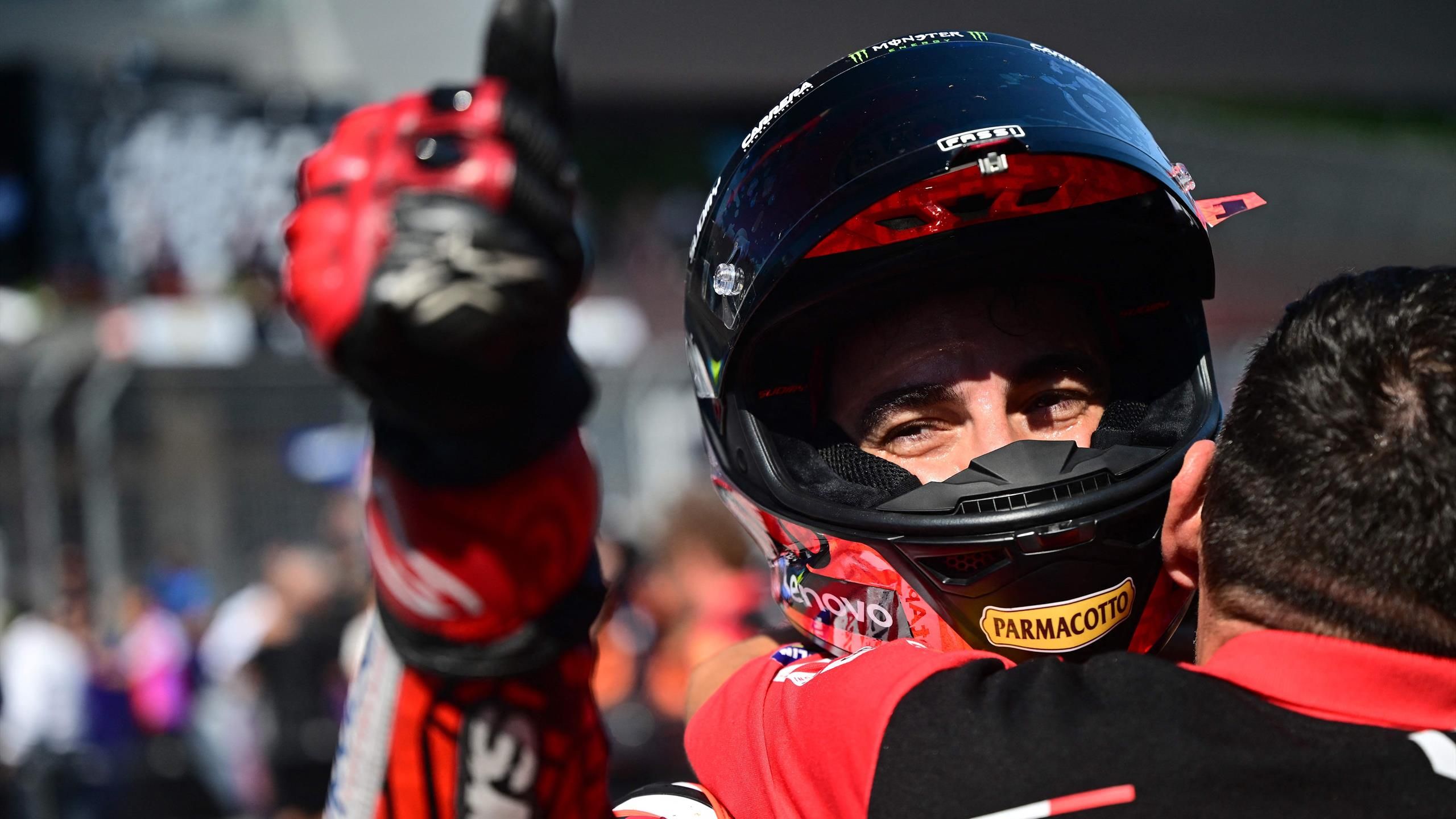 Francesco Bagnaia claims Austrian MotoGP Sprint Race victory as chaos behind him costs rivals