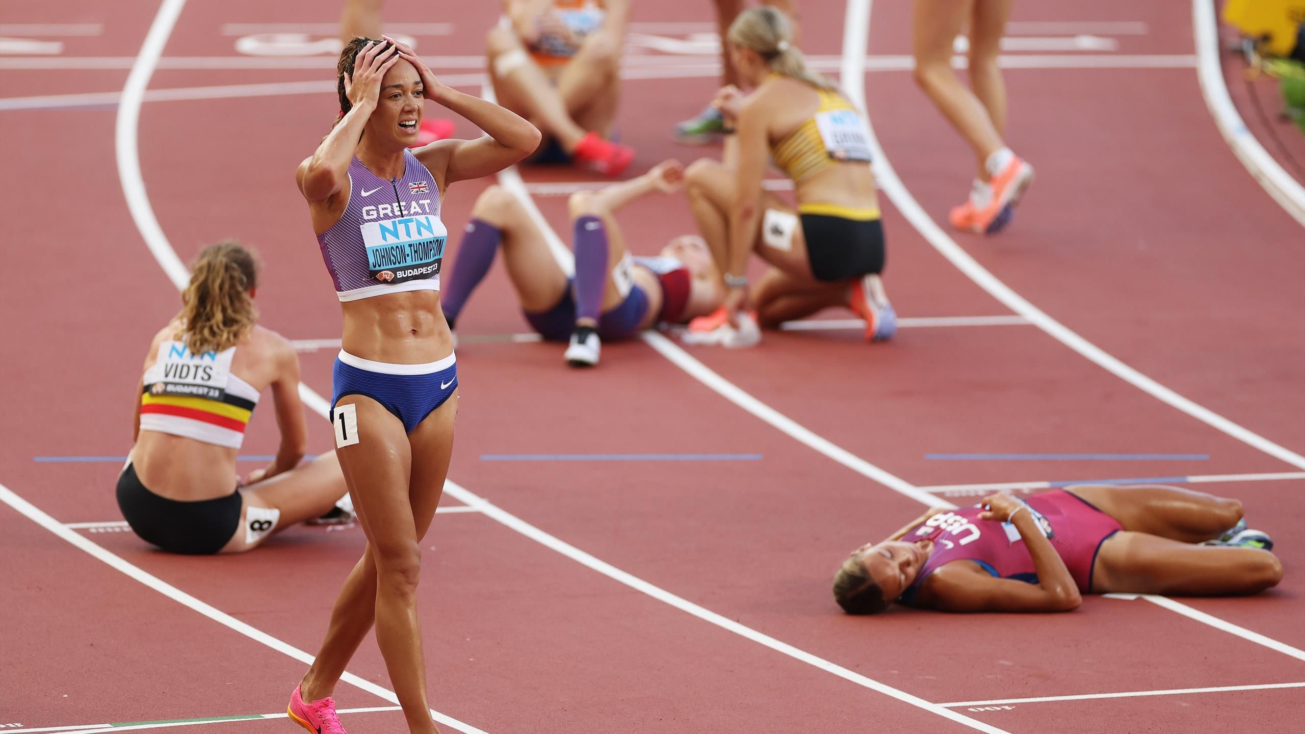 LeichtathletikWM 2023 Katarina JohnsonThompson holt SiebenkampfGold