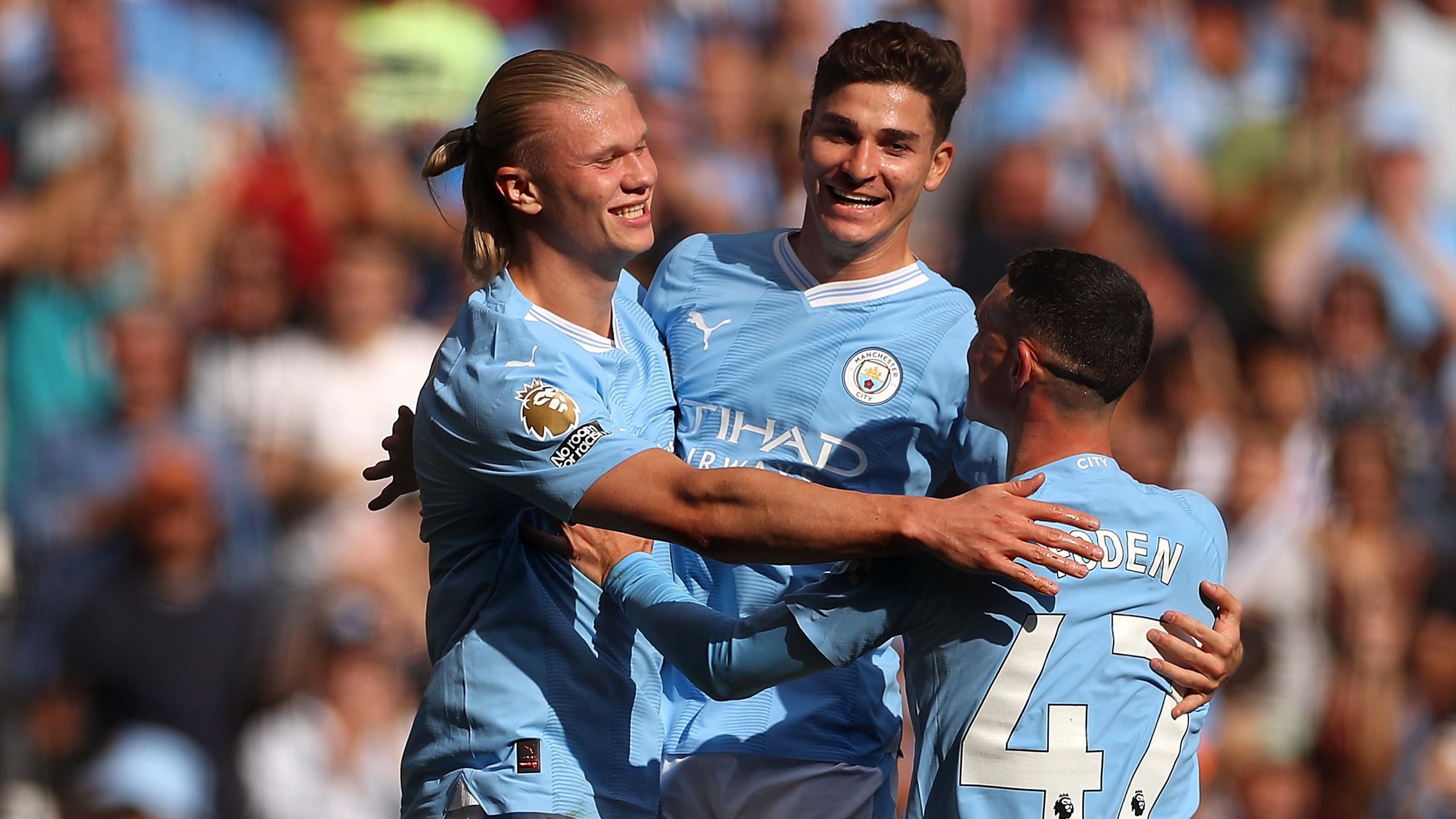 Manchester City 5-1 Fulham Erling Haaland fires second-half hat-trick as Citizens remain perfect with convincing win