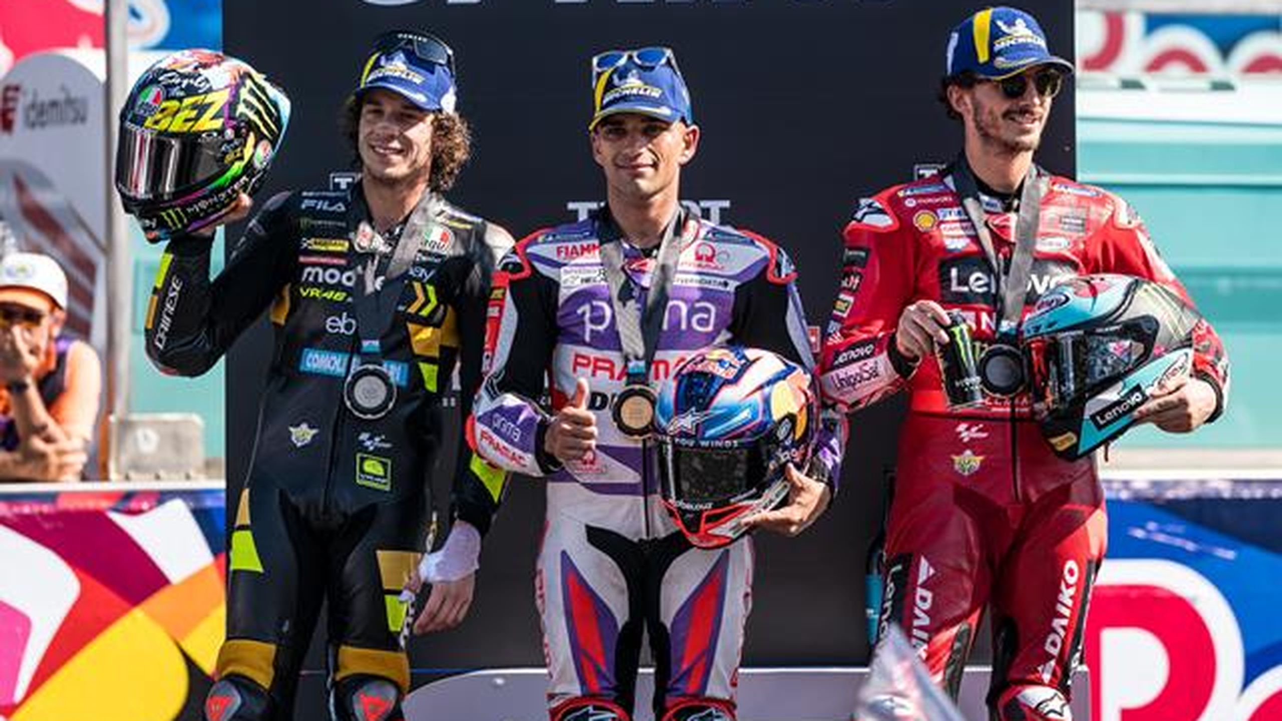 Martin stravince la Sprint a Misano! Bezzecchi (2°) e Bagnaia (3°) a ...