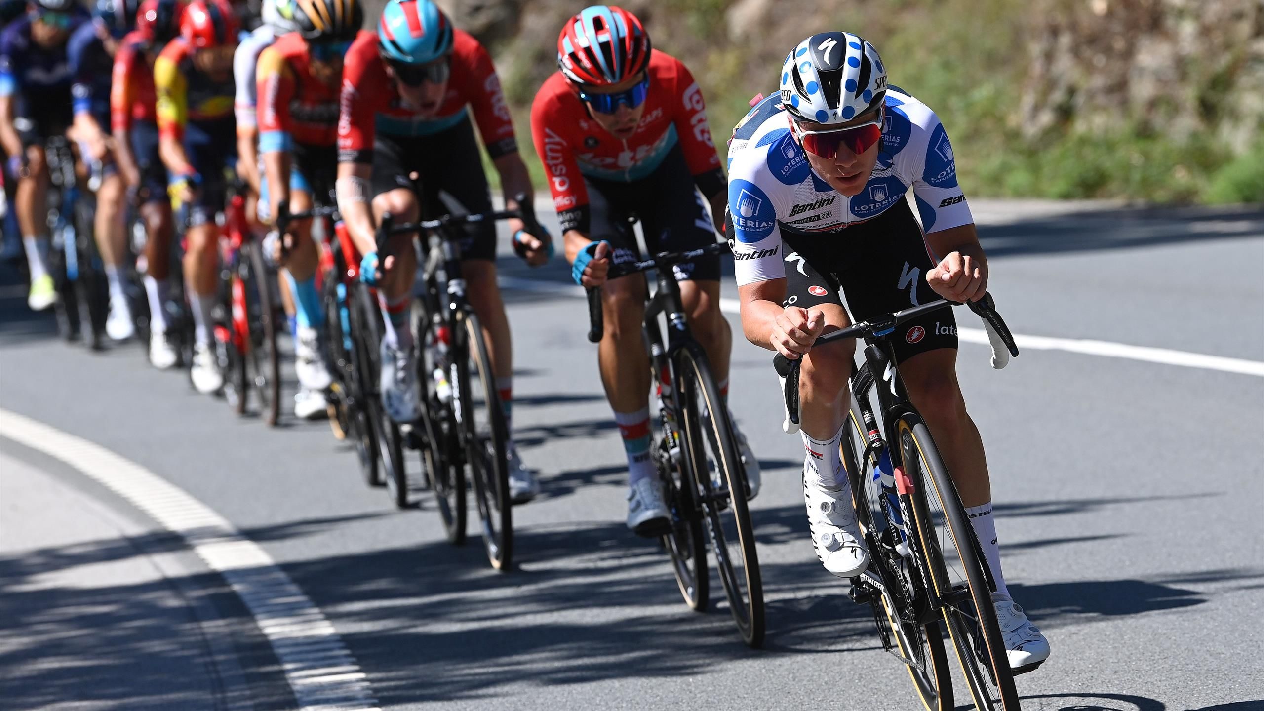 La Vuelta |  Riepilogo live della tappa 18 – Un nuovo arrivo in salita, Evenball è in un grande gruppo di testa
