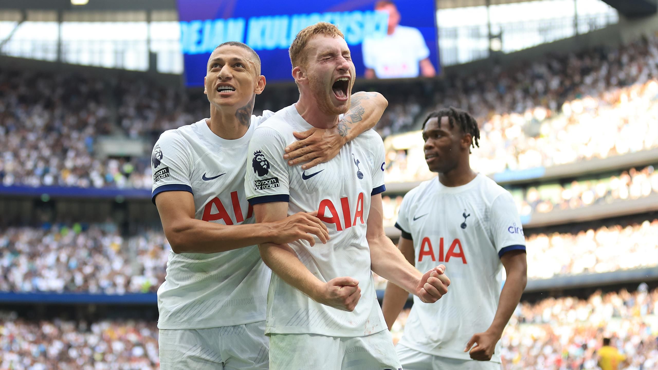 Tottenham 2-1 Sheffield United: Richarlison and Dejan Kulusevski  stoppage-time goals claim dramatic win for Spurs - Eurosport