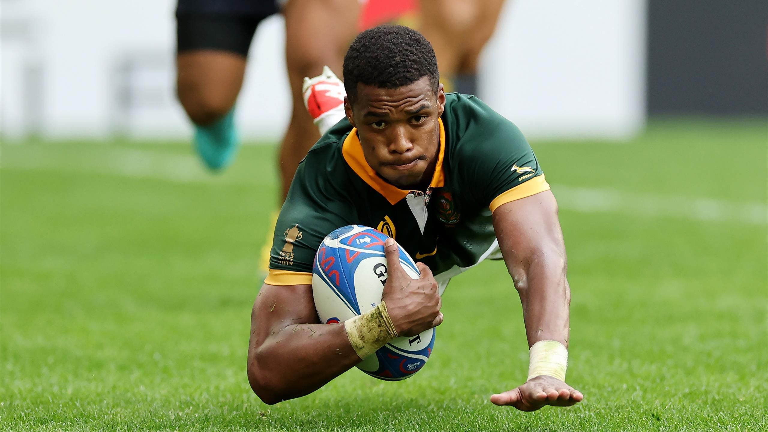 RugbyWM in Frankreich Titelverteidiger Südafrika feiert Kantersieg