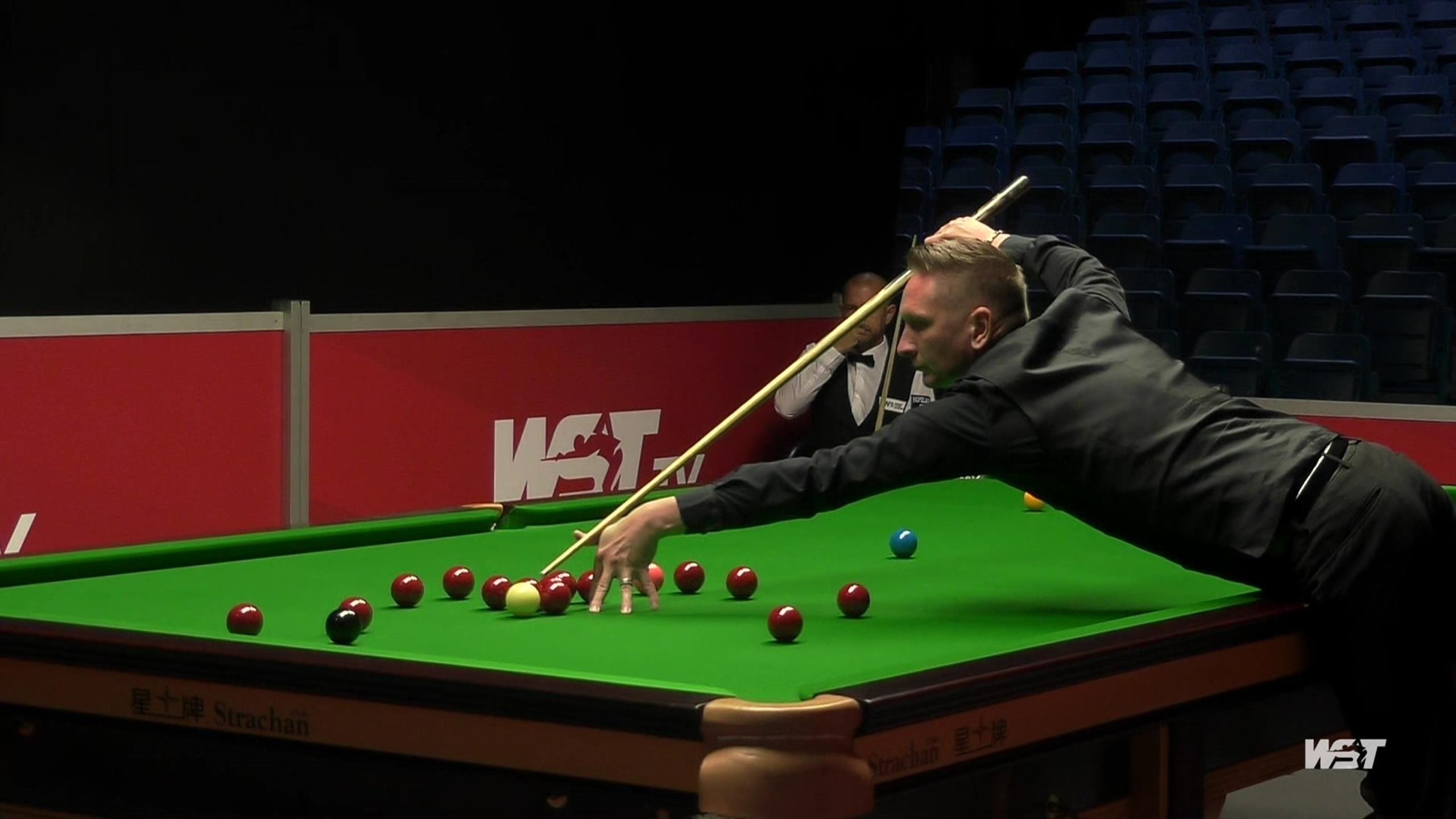 Andrew Pagett loses frame on threemiss rule in whitewash loss to Barry Hawkins in International