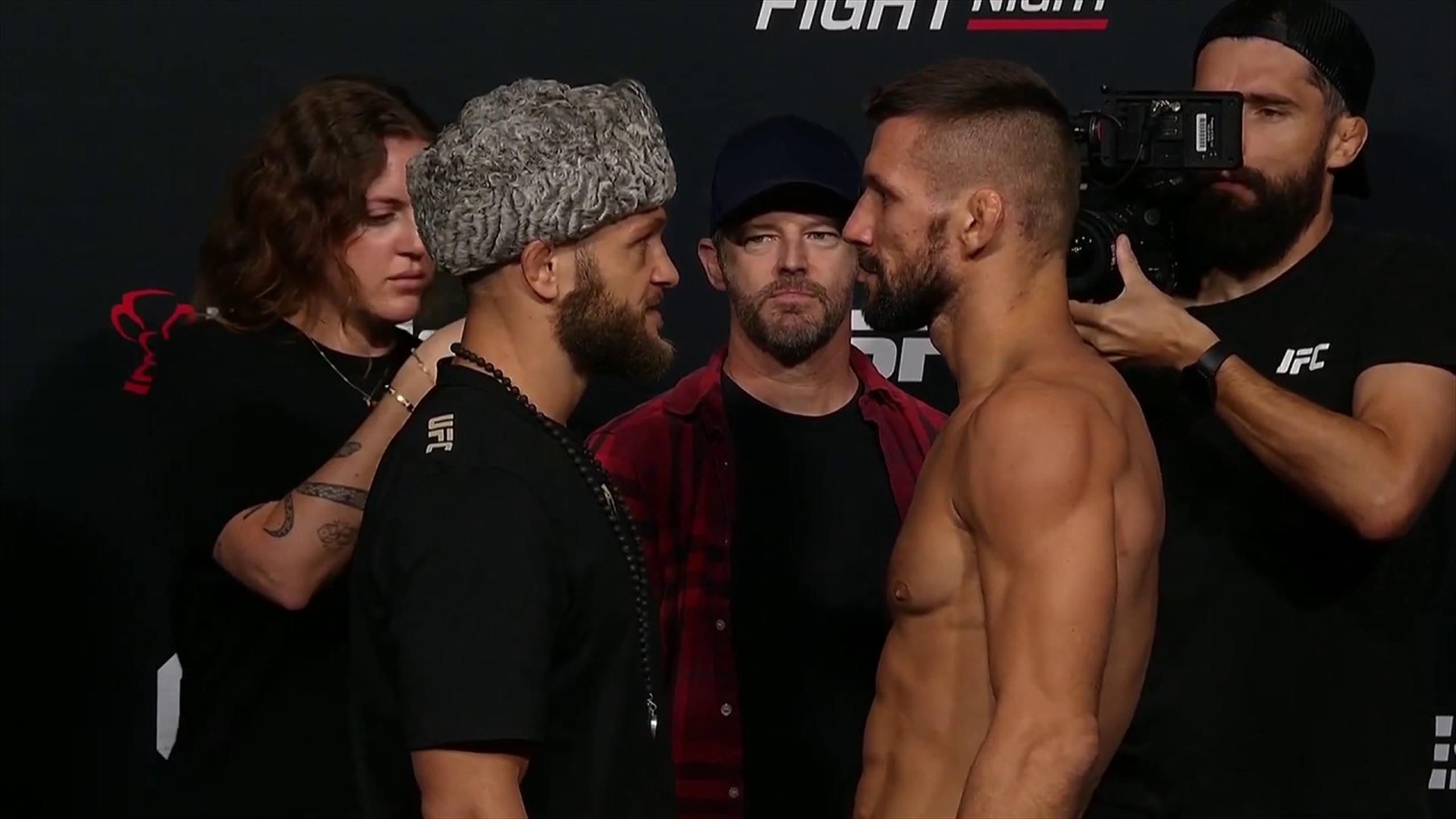 UFC Vegas 79 | Fiziev vs. Gamrot Staredowns - Mixed Martial Arts video ...
