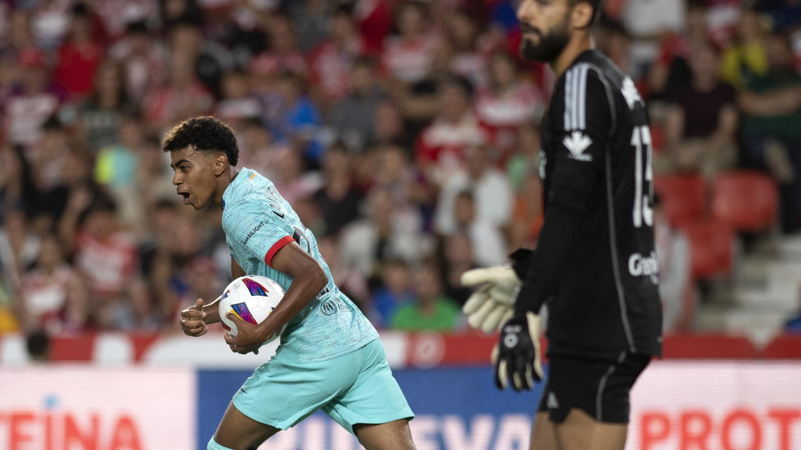 Lamine Yamal, goleador más joven de la historia de la Liga con 16 años
