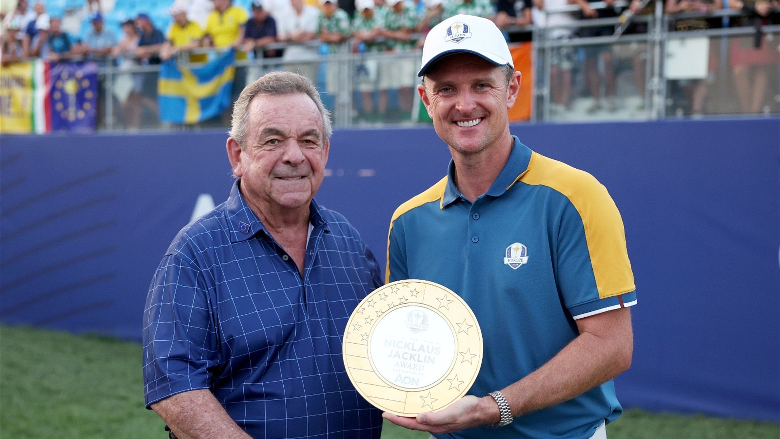 Ryder Cup |  Justin Rose wins the Nicklaus-Jacklin Award, the ultimate icon