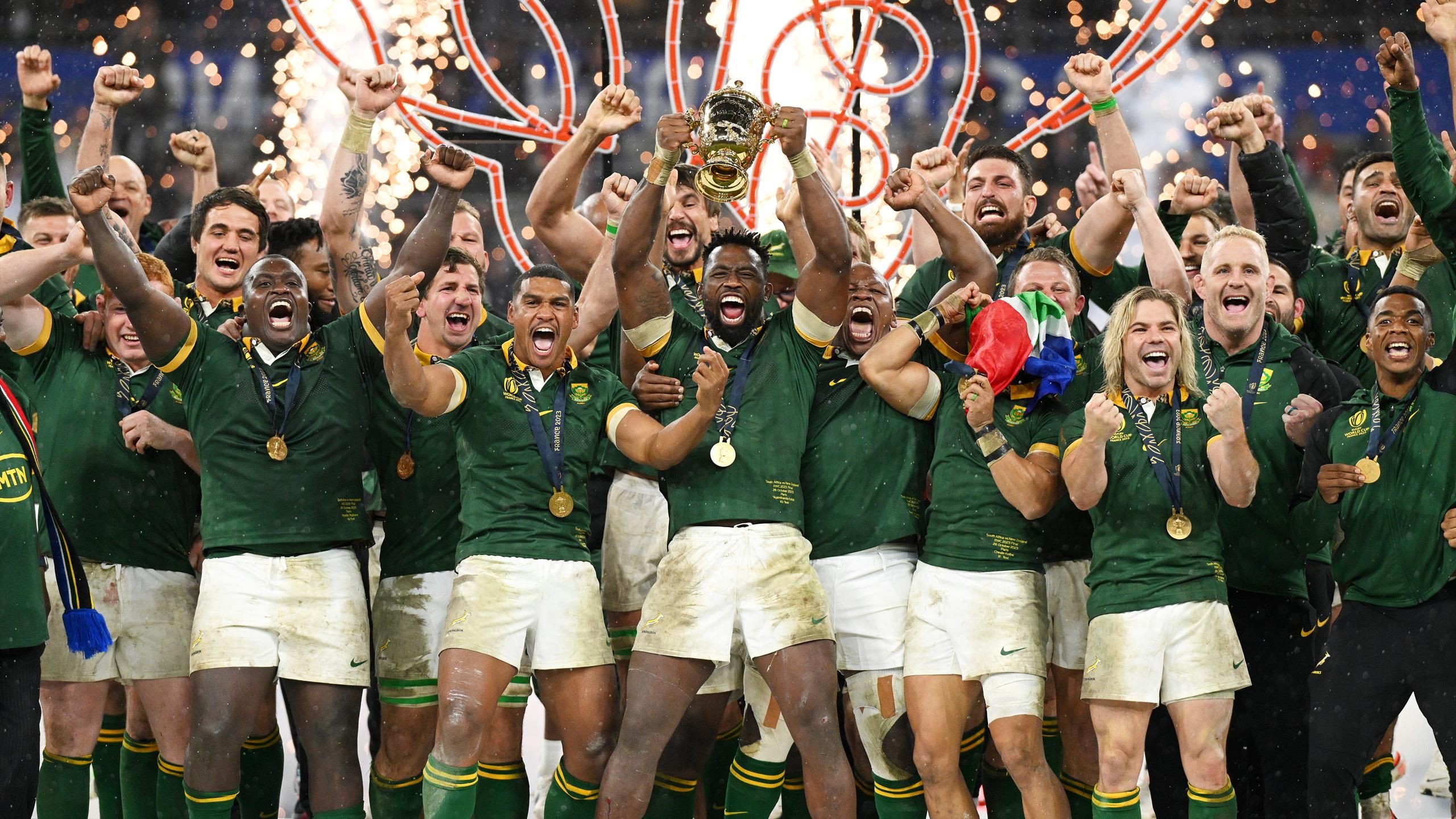 New Zealand 11 12 South Africa Springboks Claim Record Fourth World 