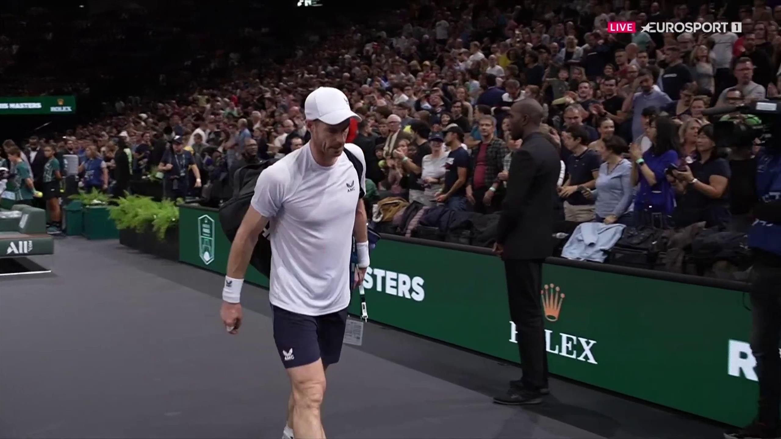 ATP Paris - Murray, fou de rage, explose sa raquette après sa défaite ...