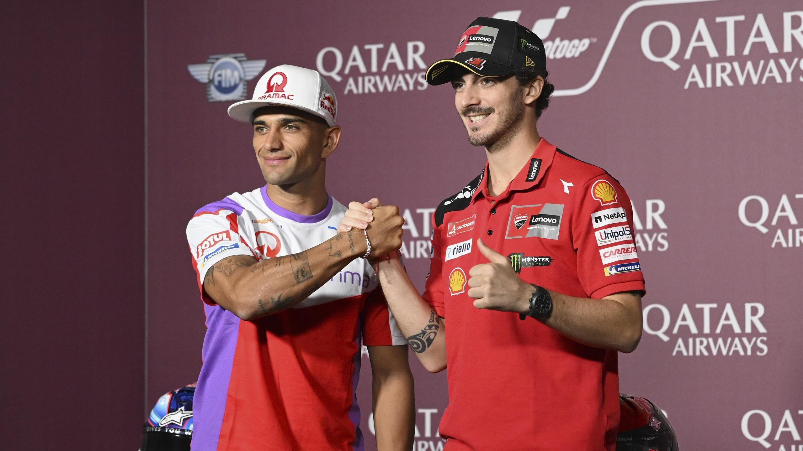 Gran Premio de Qatar – Francesco Bagnaia satisfecho: “La moto funciona muy bien”, Jorge Martín enfadado: “Un día tonto”