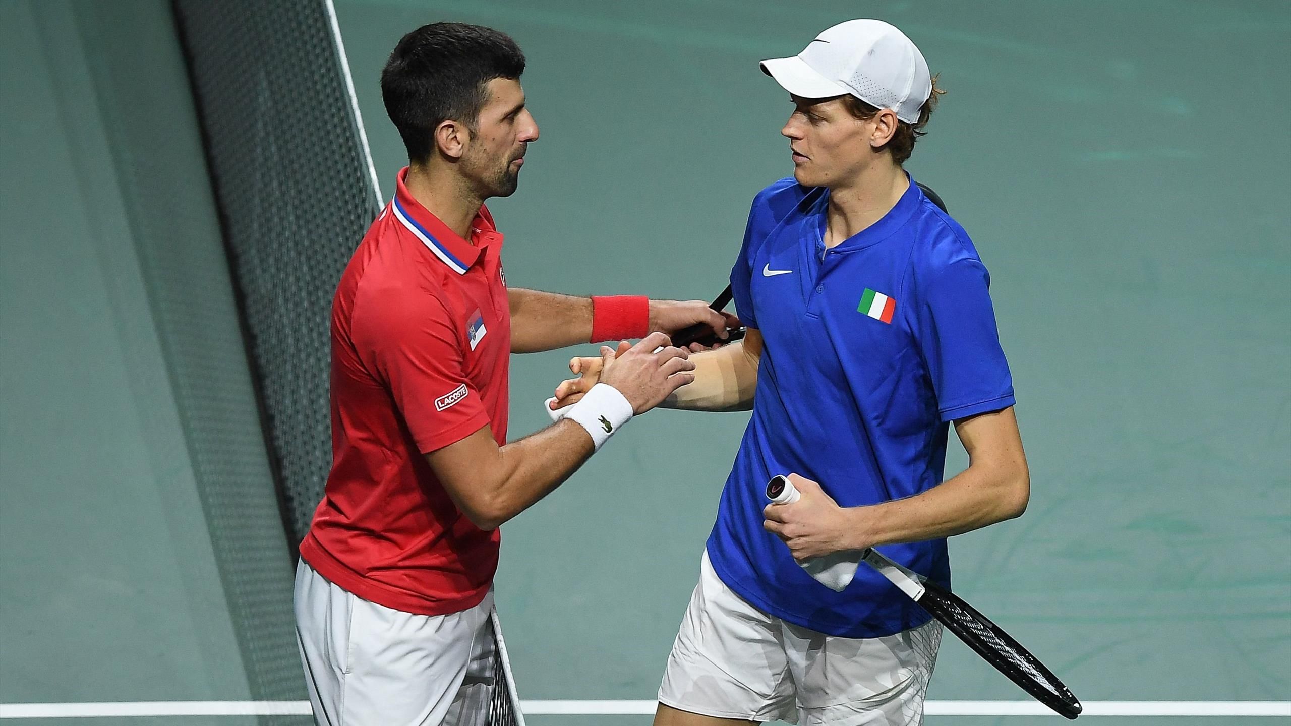 ItaliaSerbia, SinnerDjokovic anche nel doppio di Coppa Davis quando
