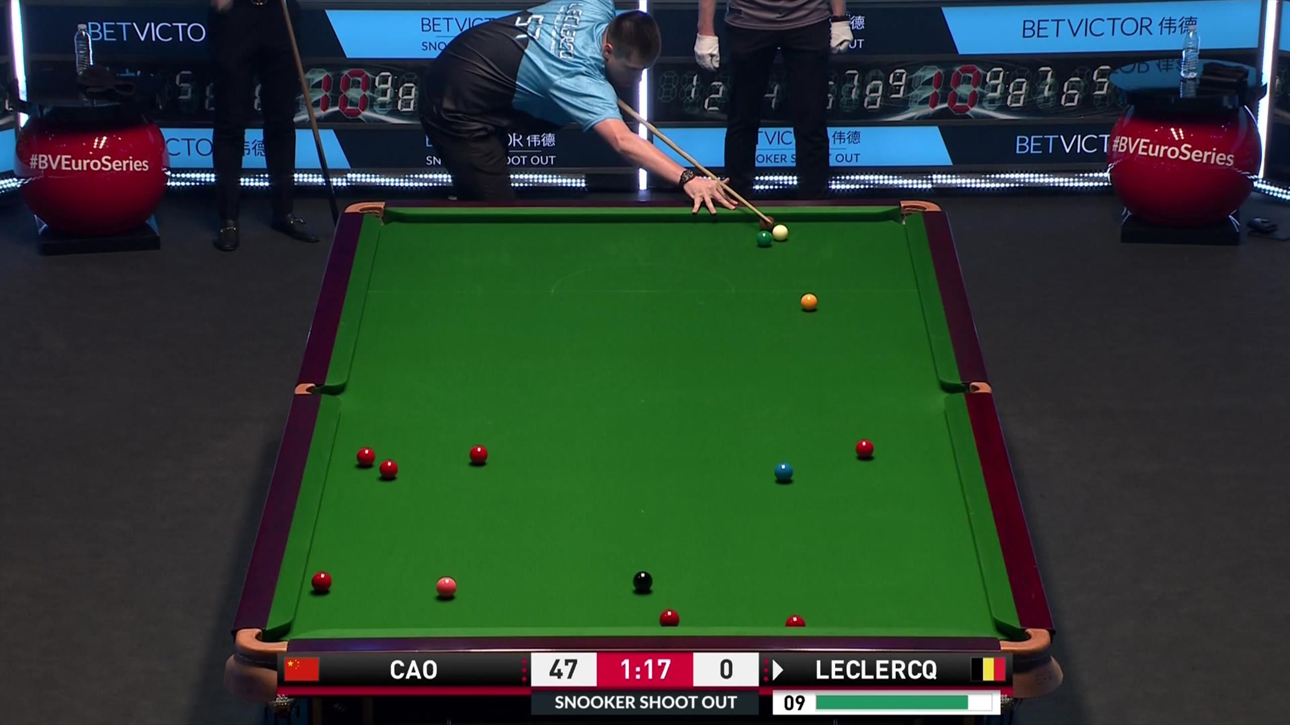 ‘Might have to bring a crash helmet’ Julien Leclercq hits white ball