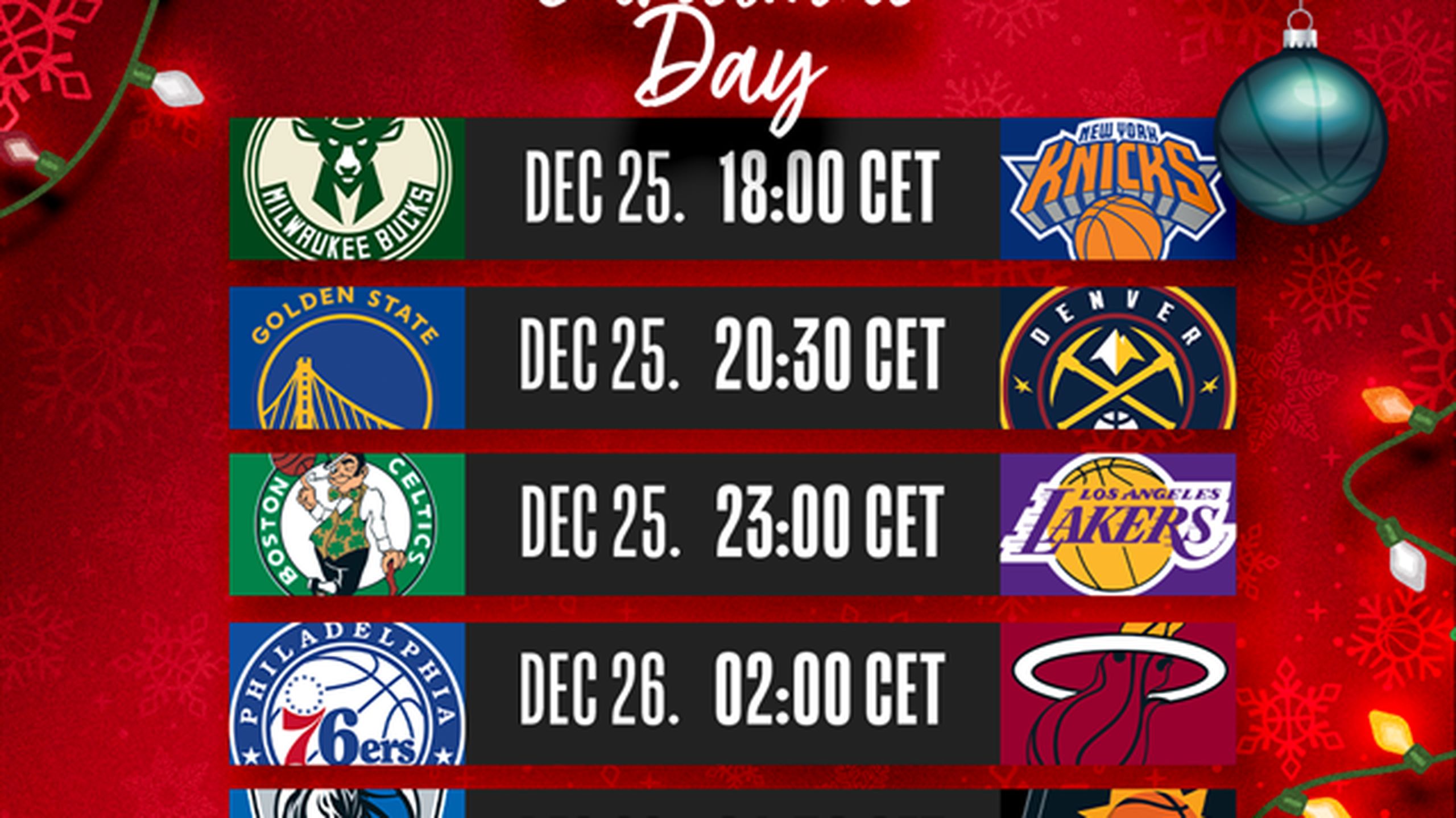 Nba Xmas Schedule 2027