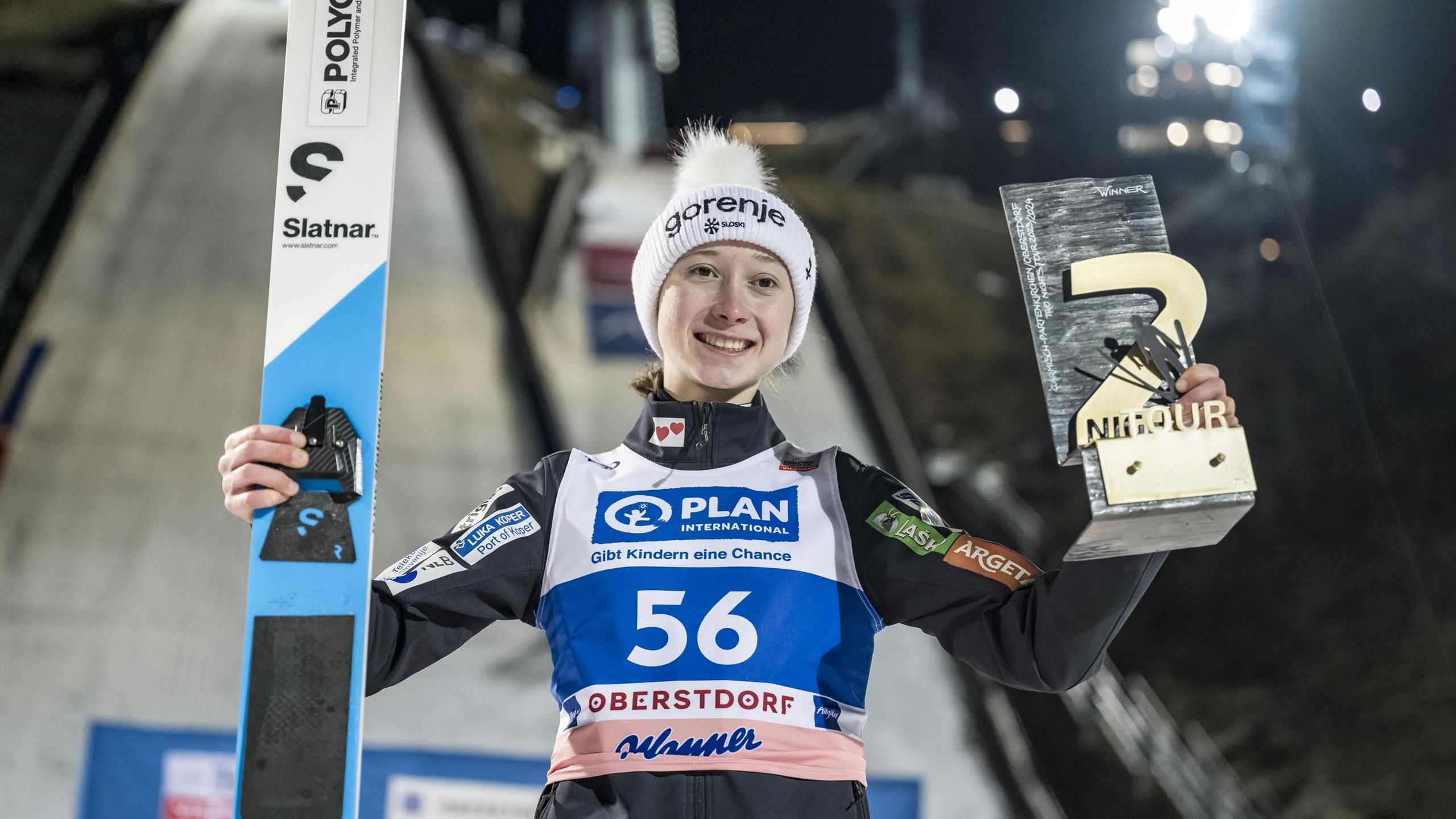 Nika Prevc dominates in Villach to move top of ski jumping World Cup