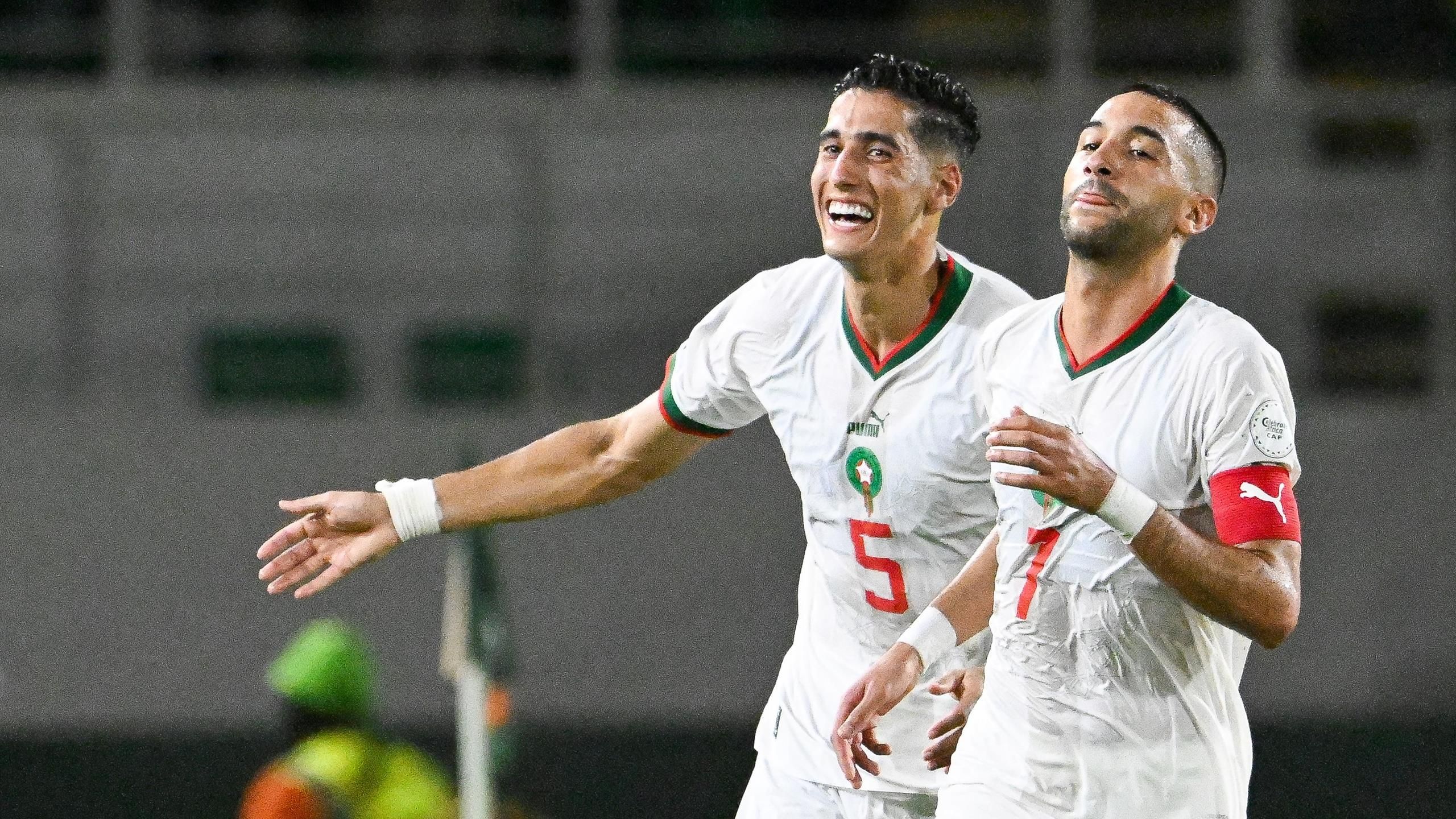 Zambia 0-1 Morocco: Hakim Ziyech goal sends Atlas Lions through as top team  in Group F as Zambia AFCON dream ends - Eurosport