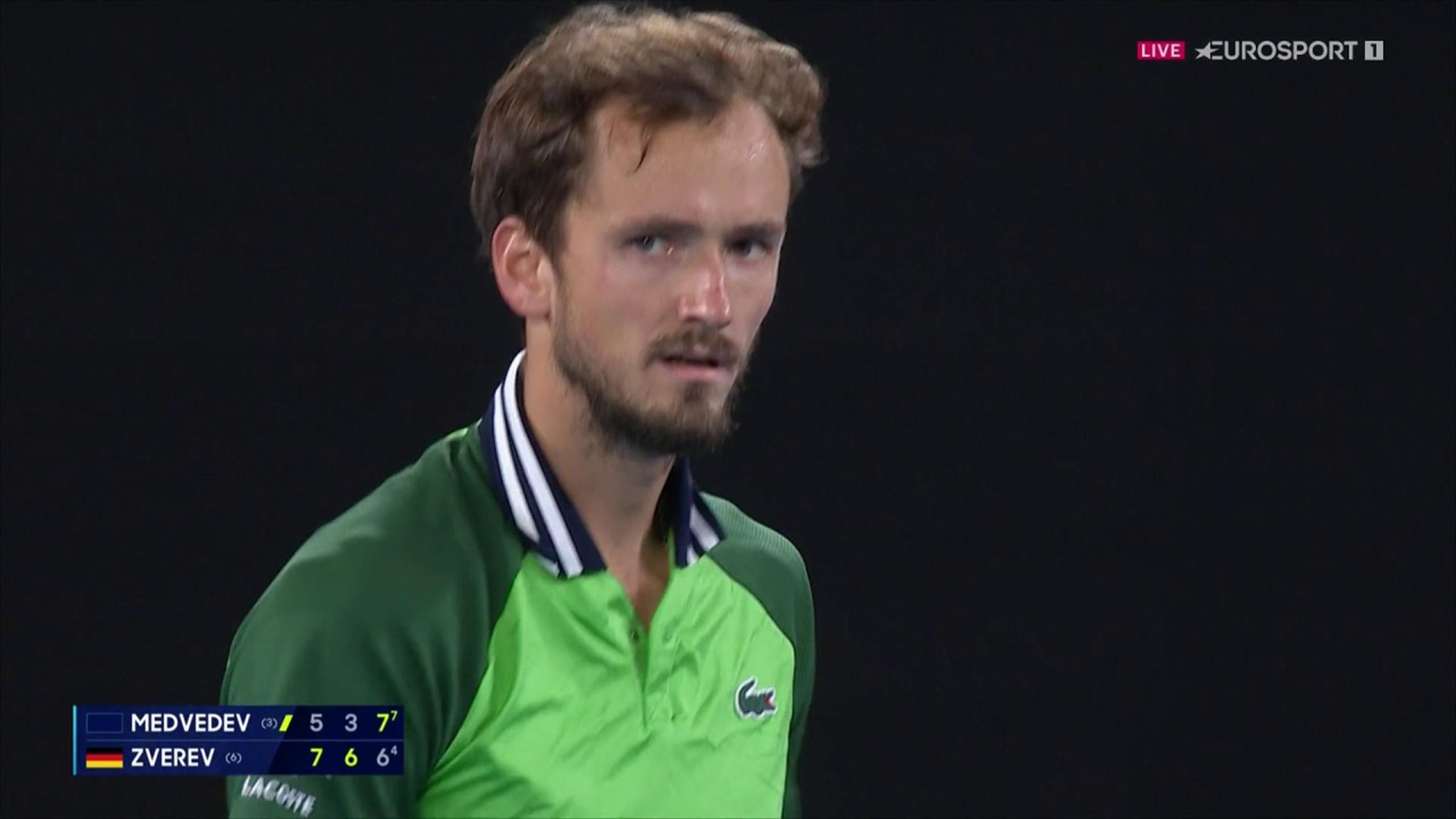 Australian Open: Daniil Medvedev takes third set in thrilling tie-break 