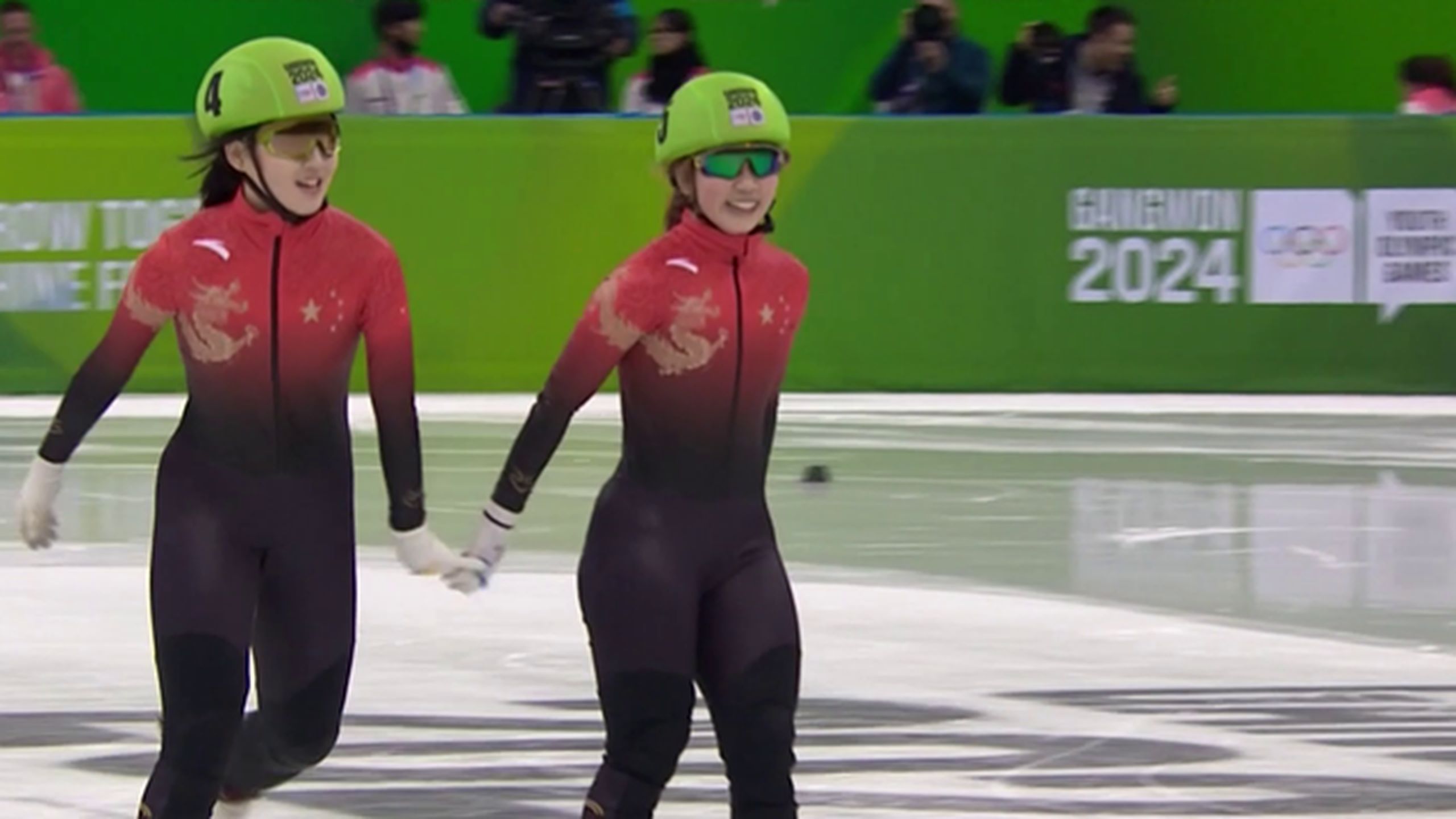 Speed Skating : Youth Olympic Games - Yang Jingru won the race in ...