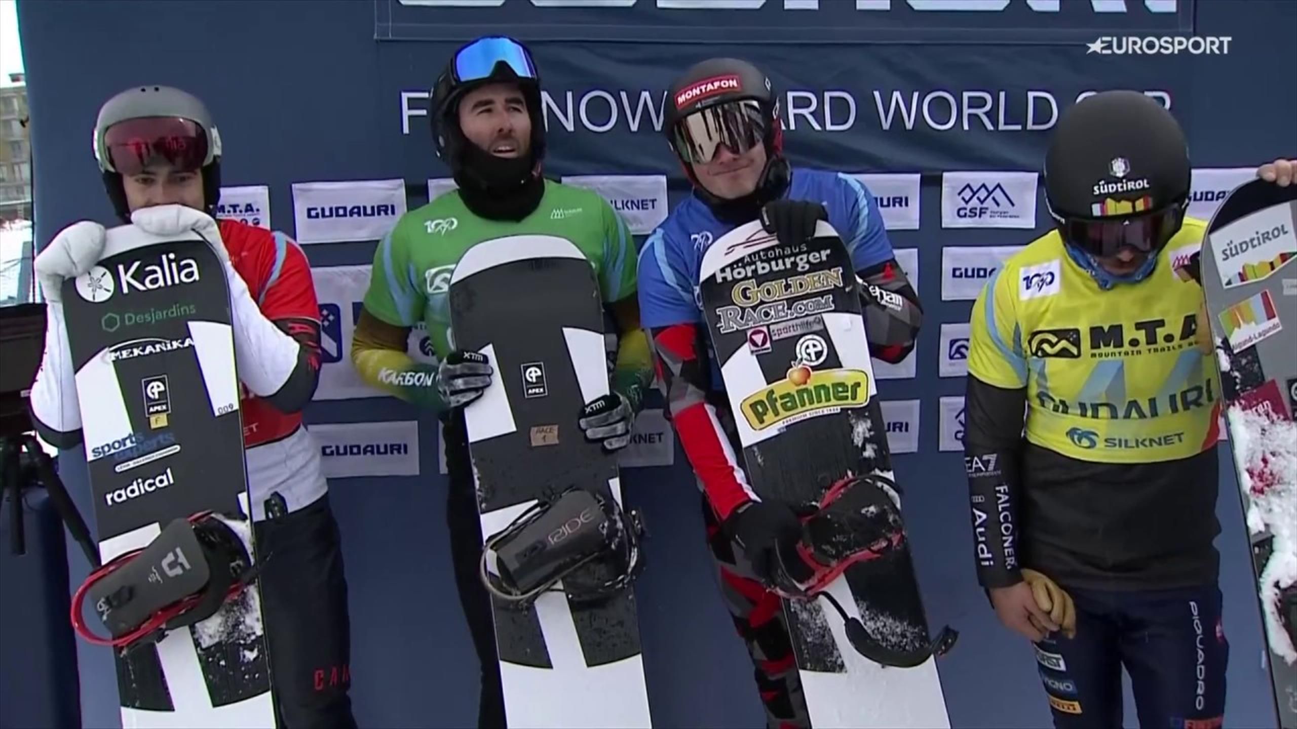Megállíthatatlan a kanadai snowboardos, Gudauriban is nyerni tudott - videó