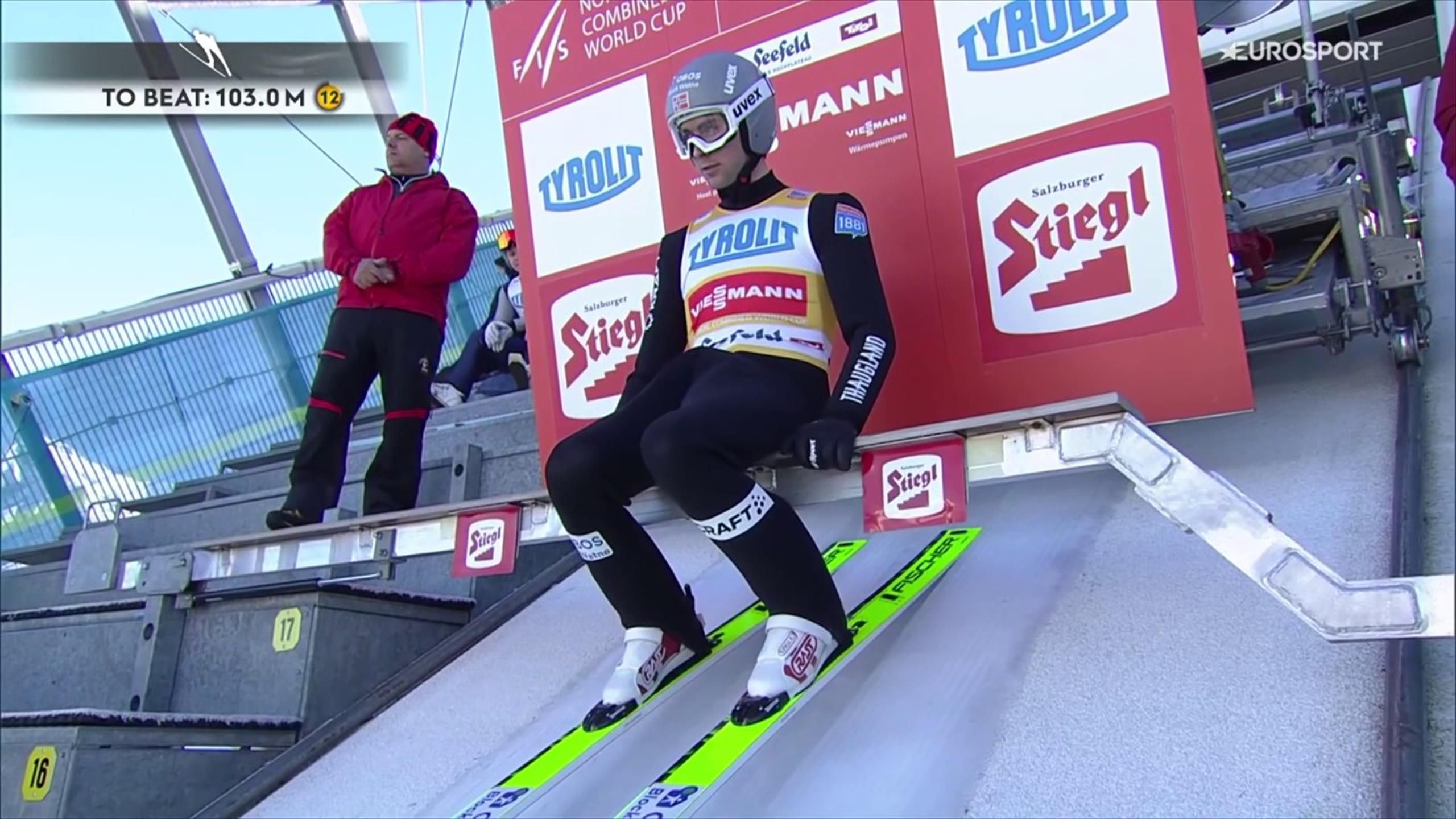  Nordische Kombination, Weltcup in Seefeld - Jarl Magnus Riiber fliegt 