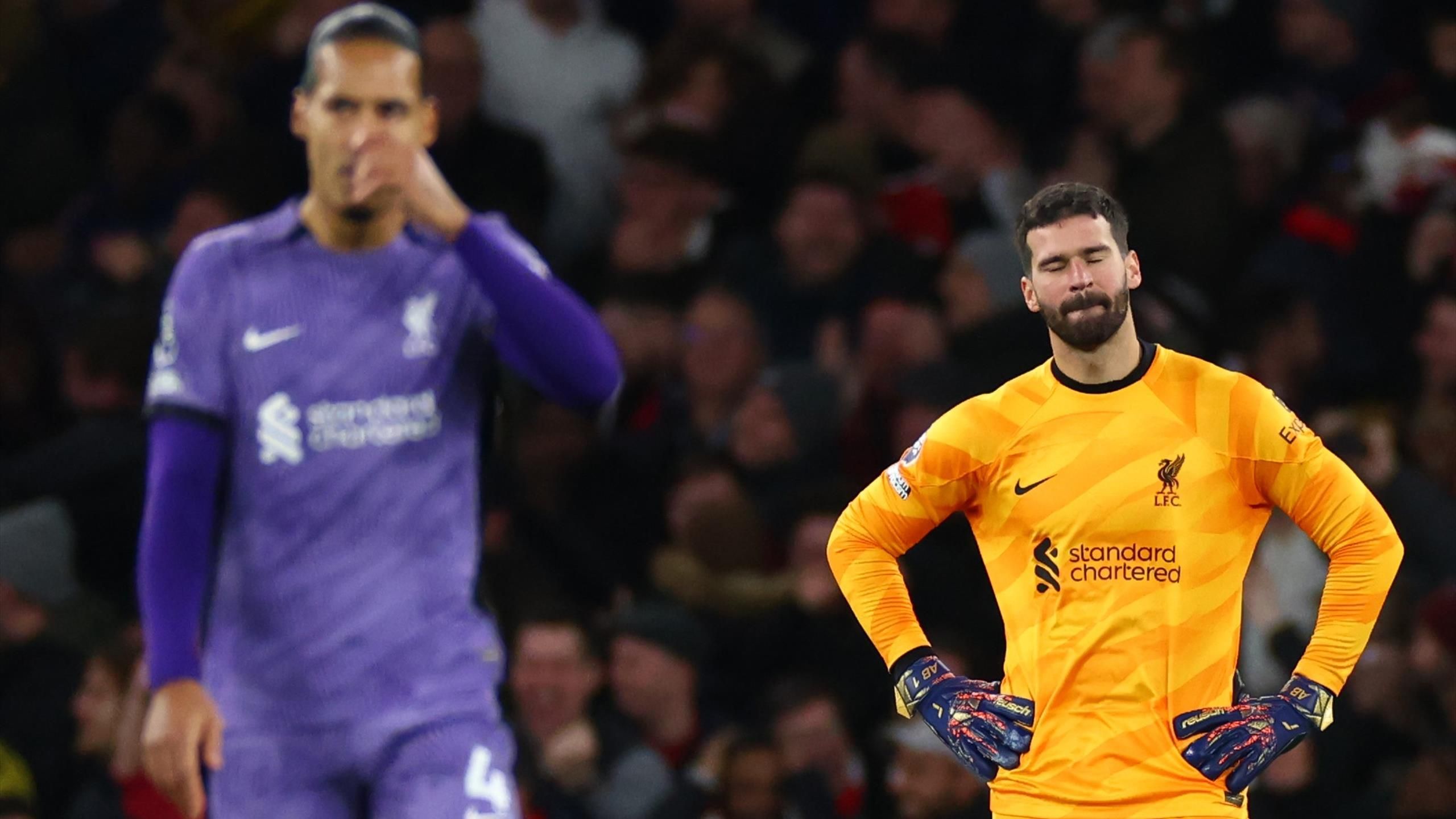 Three things stood out in Arsenal-Liverpool: the straying of Alisson Becker and Virgil van Dijk