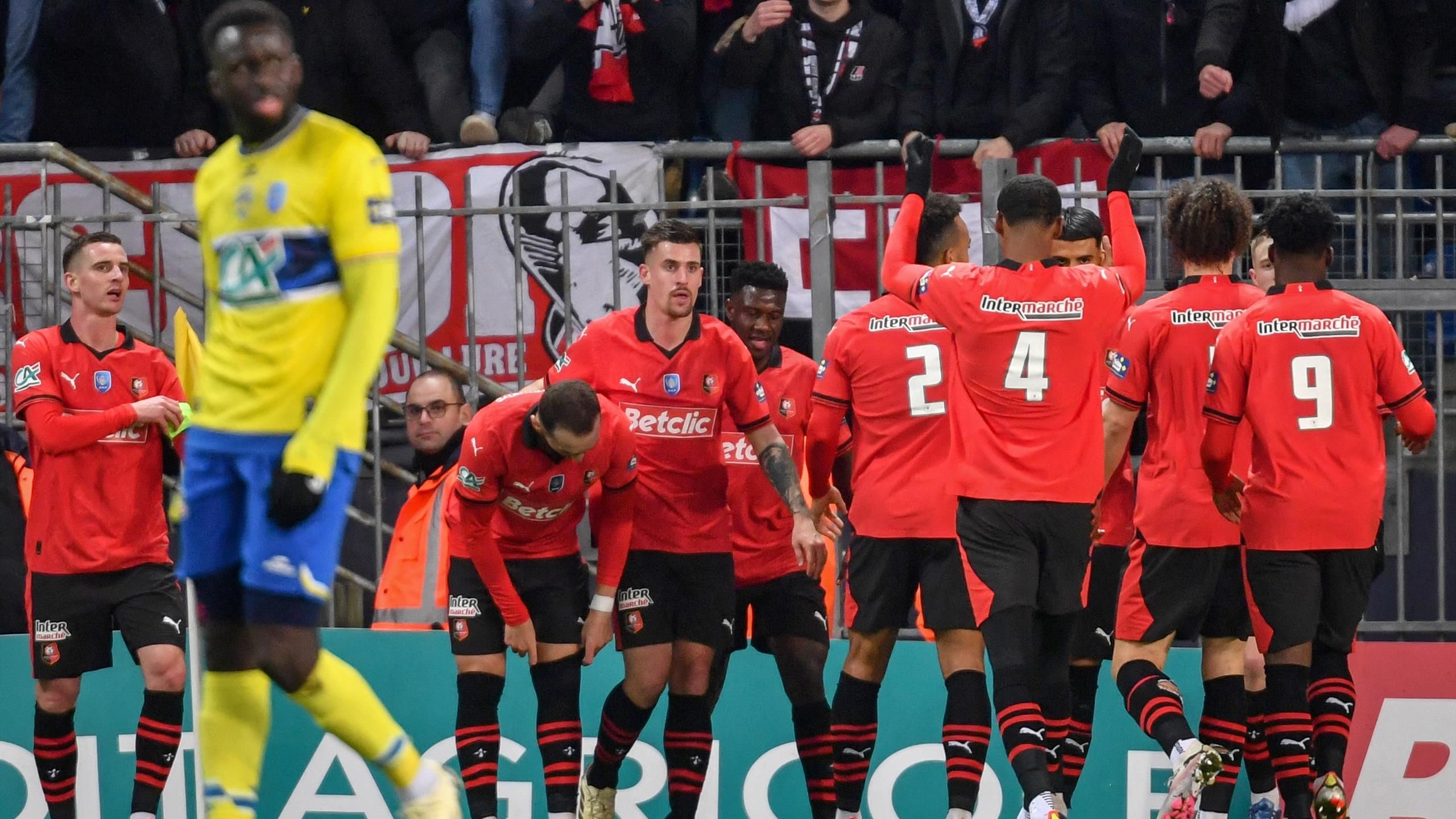 Puchar Francji |  Rennes wygrało dużą przewagą nad Sochaux (6-1) i nie chce niczego odkładać do końca zawodów