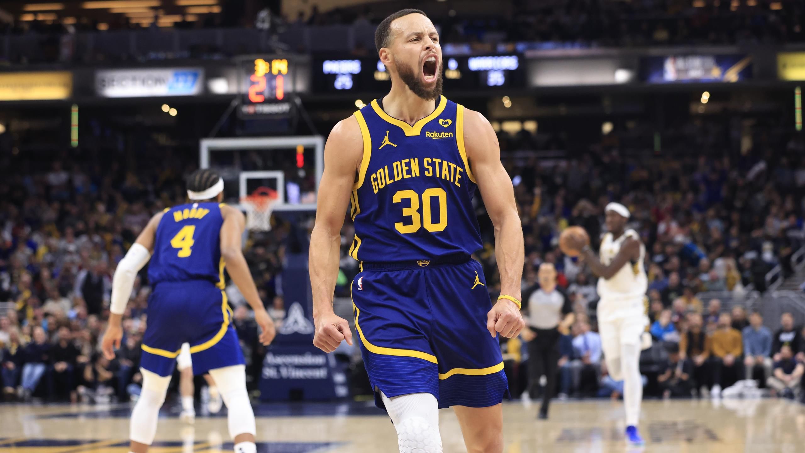 NBA Steph Curry on fire for Golden State Warriors, Luka Doncic leads Dallas Mavericks to New