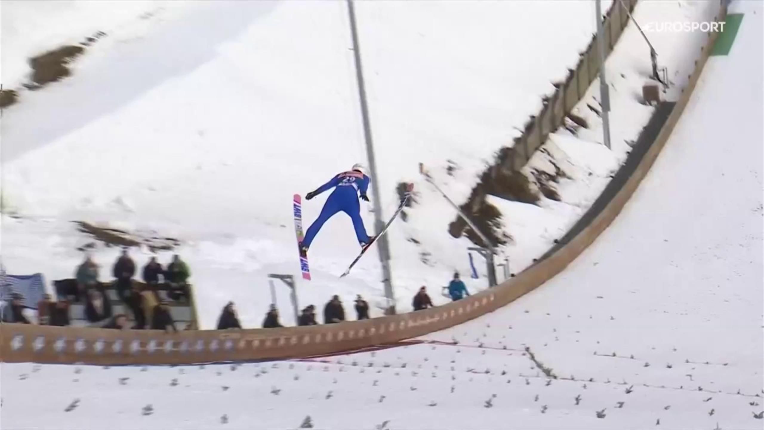 Skok Żyły z serii sobotniego konkursu w Lake Placid Skoki narciarskie wideo Eurosport