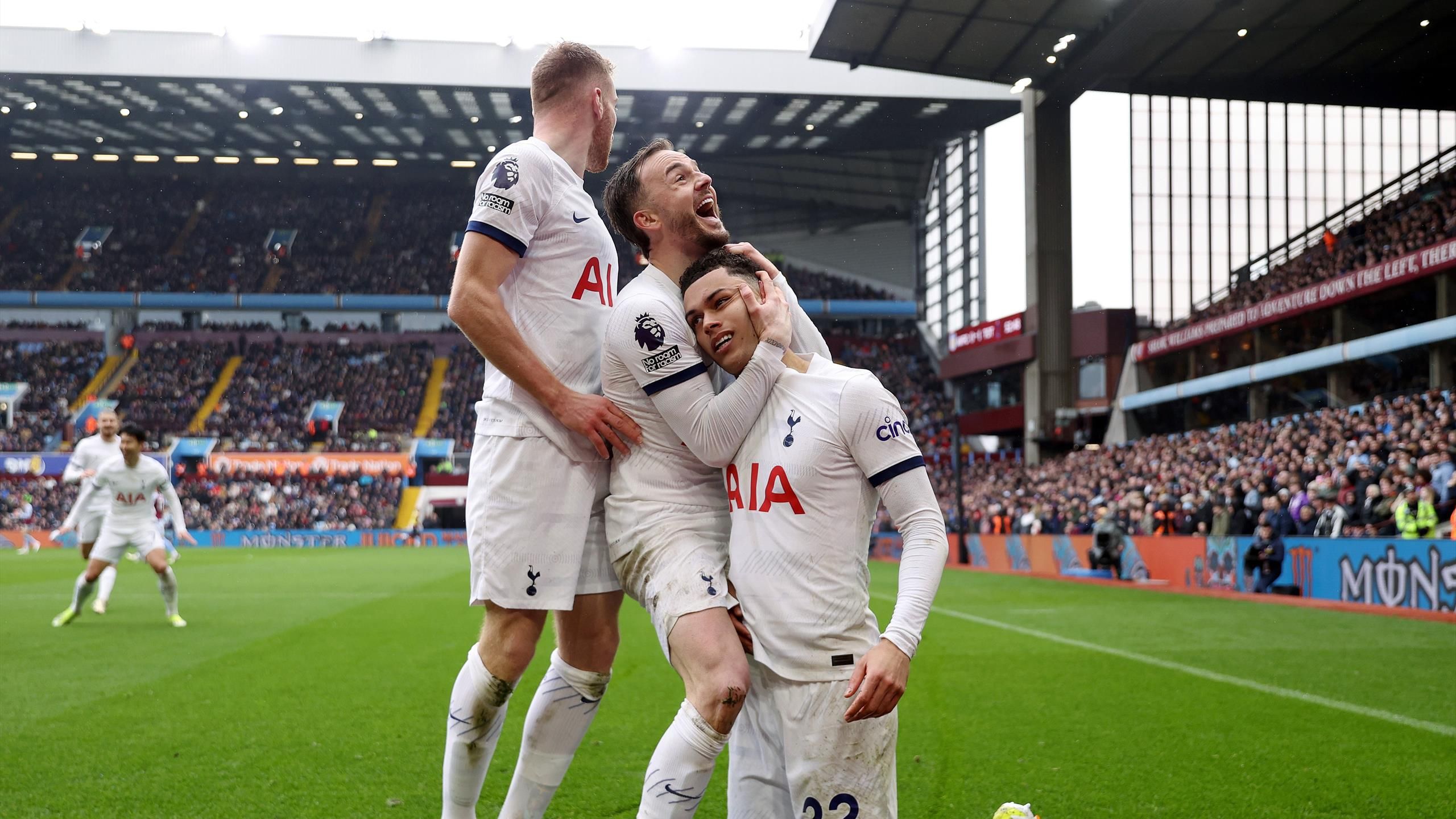 Aston Villa 0-4 Tottenham - Spurs claim resounding win to boost Premier League top-four push - Eurosport COM