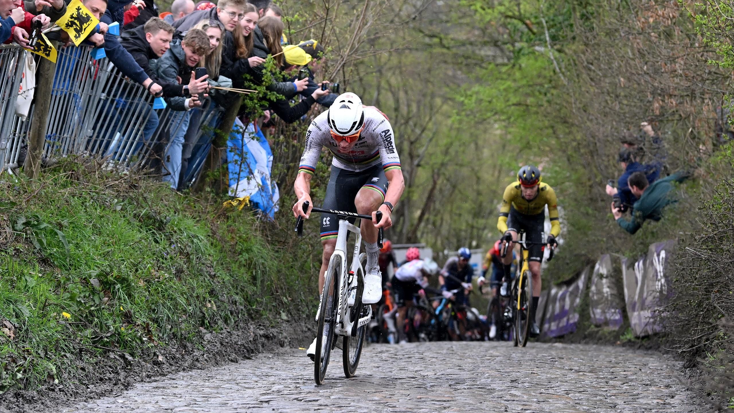 Giro delle Fiandre |  Foto pazzesca e svolta decisiva: perché Mathieu van der Poel è volato a Koppenberg?