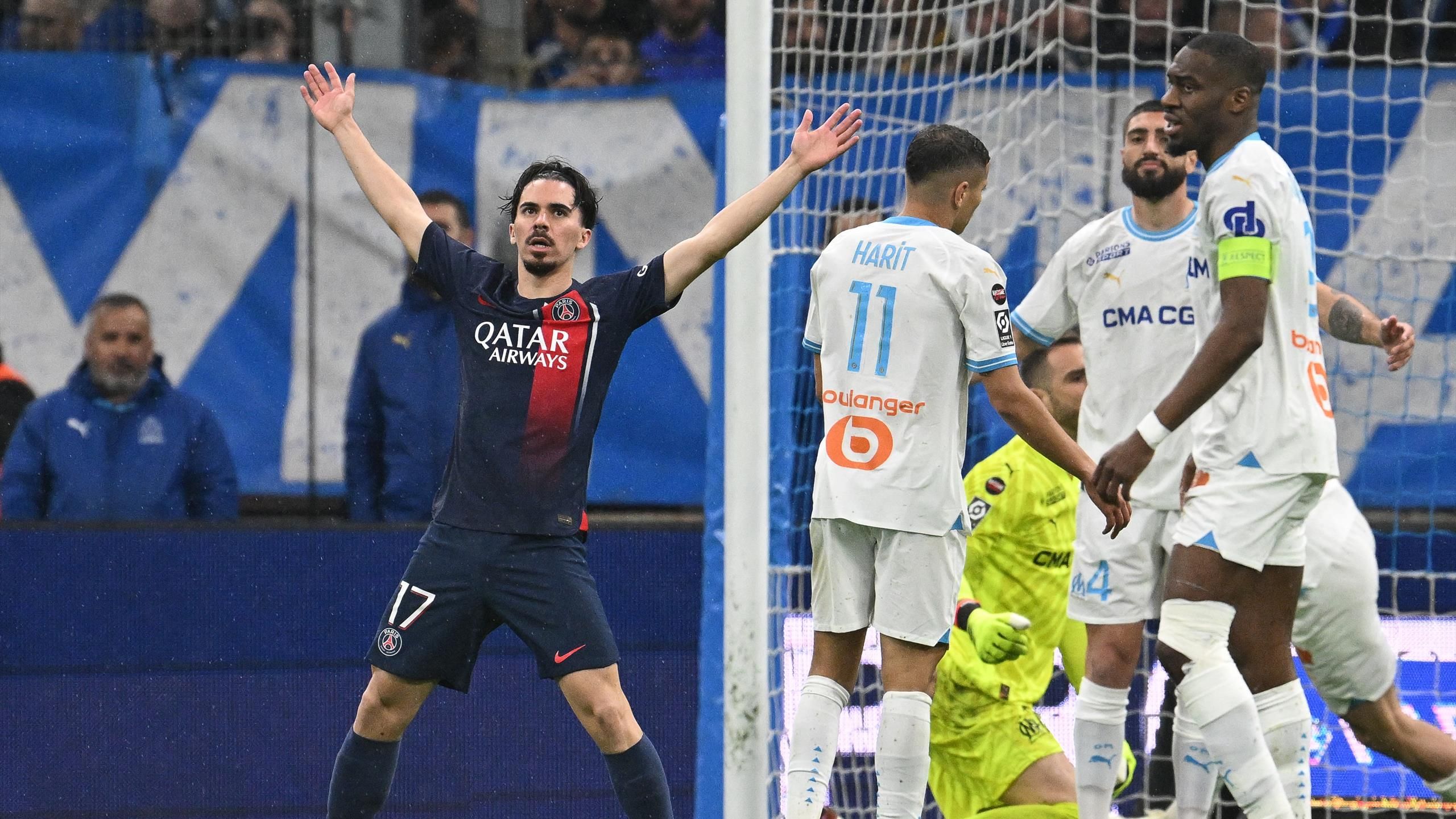 Marseille 0-2 PSG - Vitinha on target as 10-man visitors defeat Marseille  in Ligue 1 clash - Eurosport