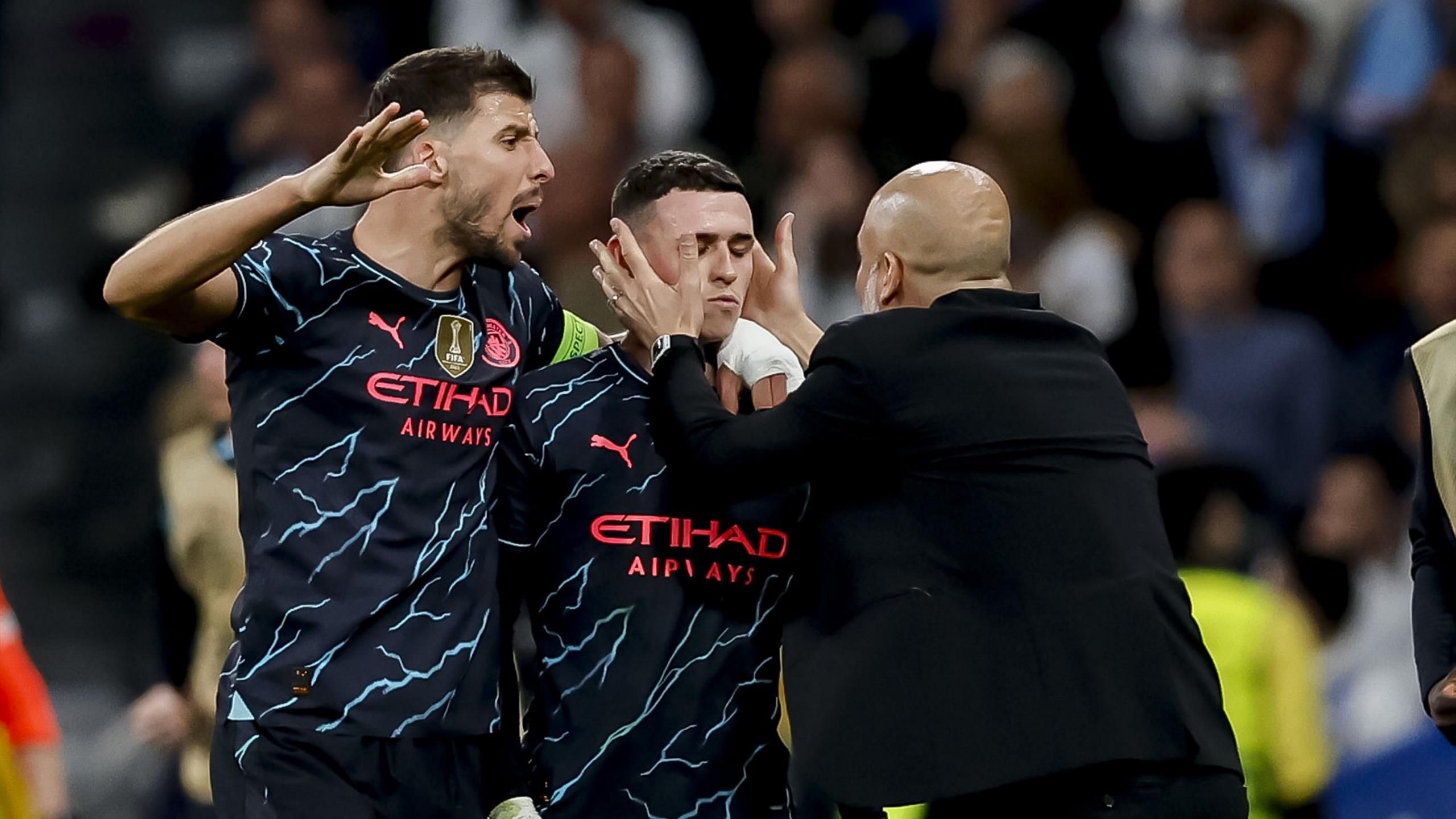 Phil Foden confirms 'dead leg' after 'fantastic result' in thrilling draw  at Real Madrid in Champions League - Eurosport