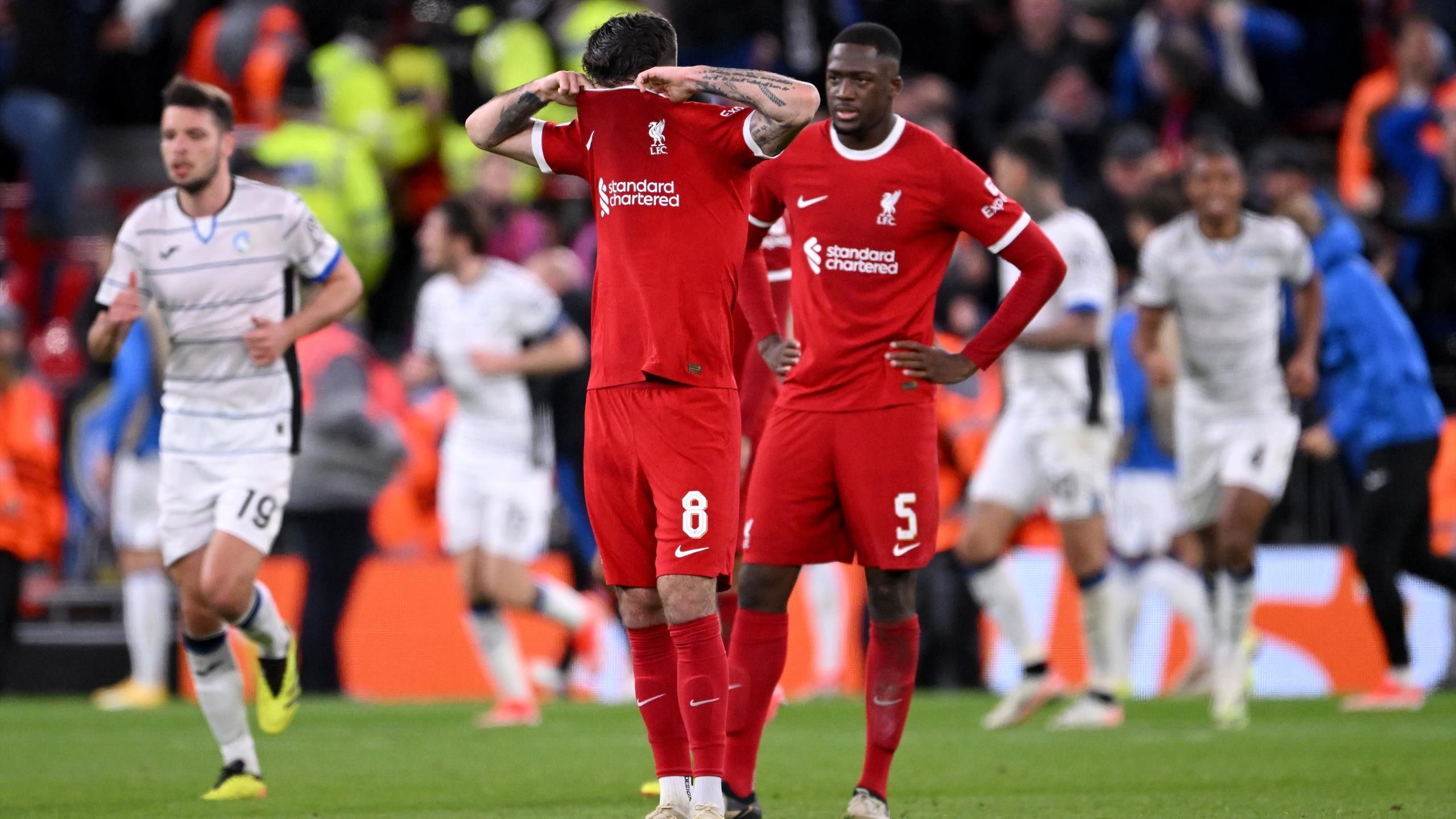 Europa League: FC Liverpool erlebt Debakel und geht zuhause gegen Atalanta Bergamo unter - Aus droht - Eurosport
