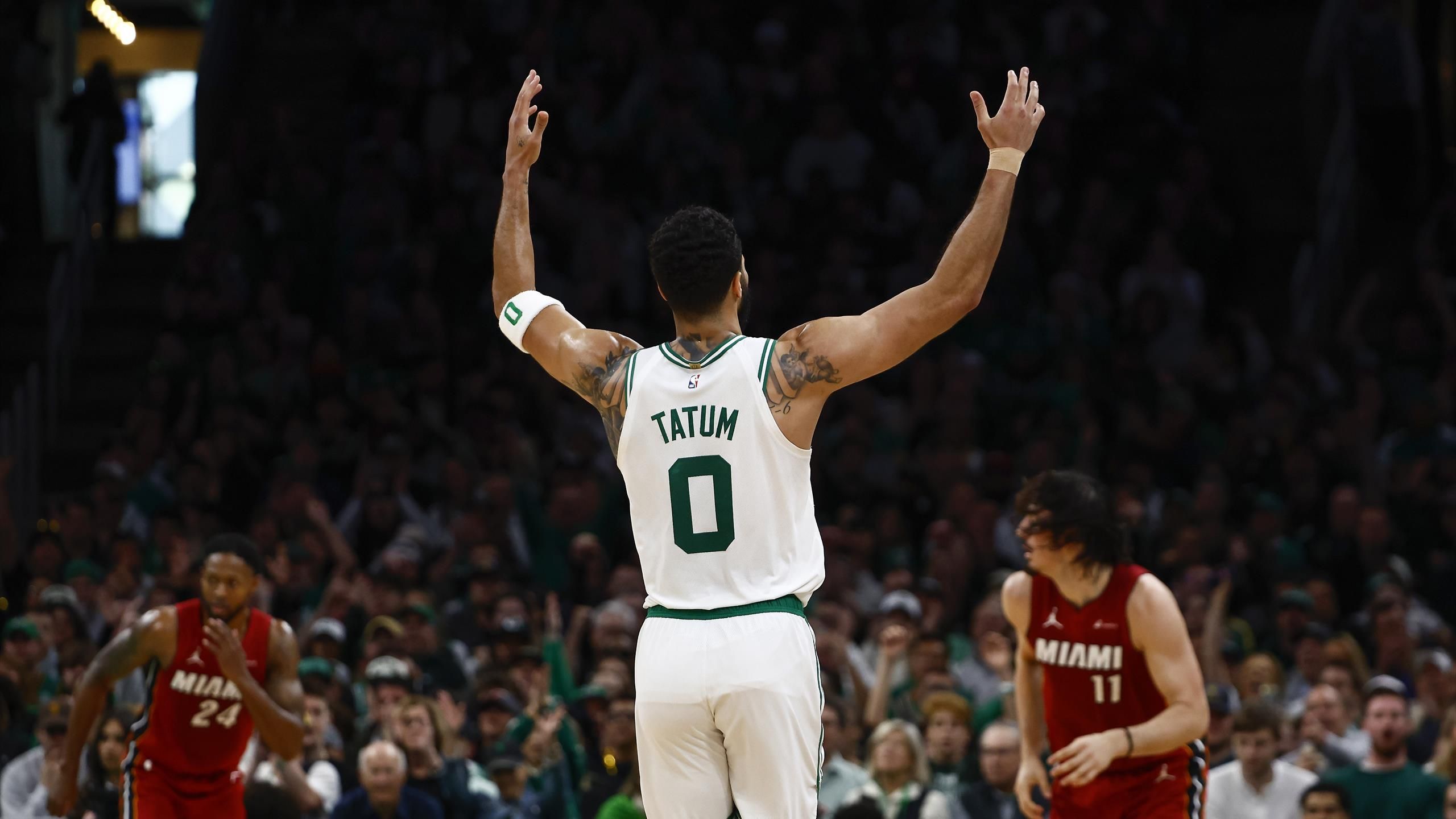 Boston Celtics Dominate Miami Heat in Playoff Opener: Jayson Tatum 