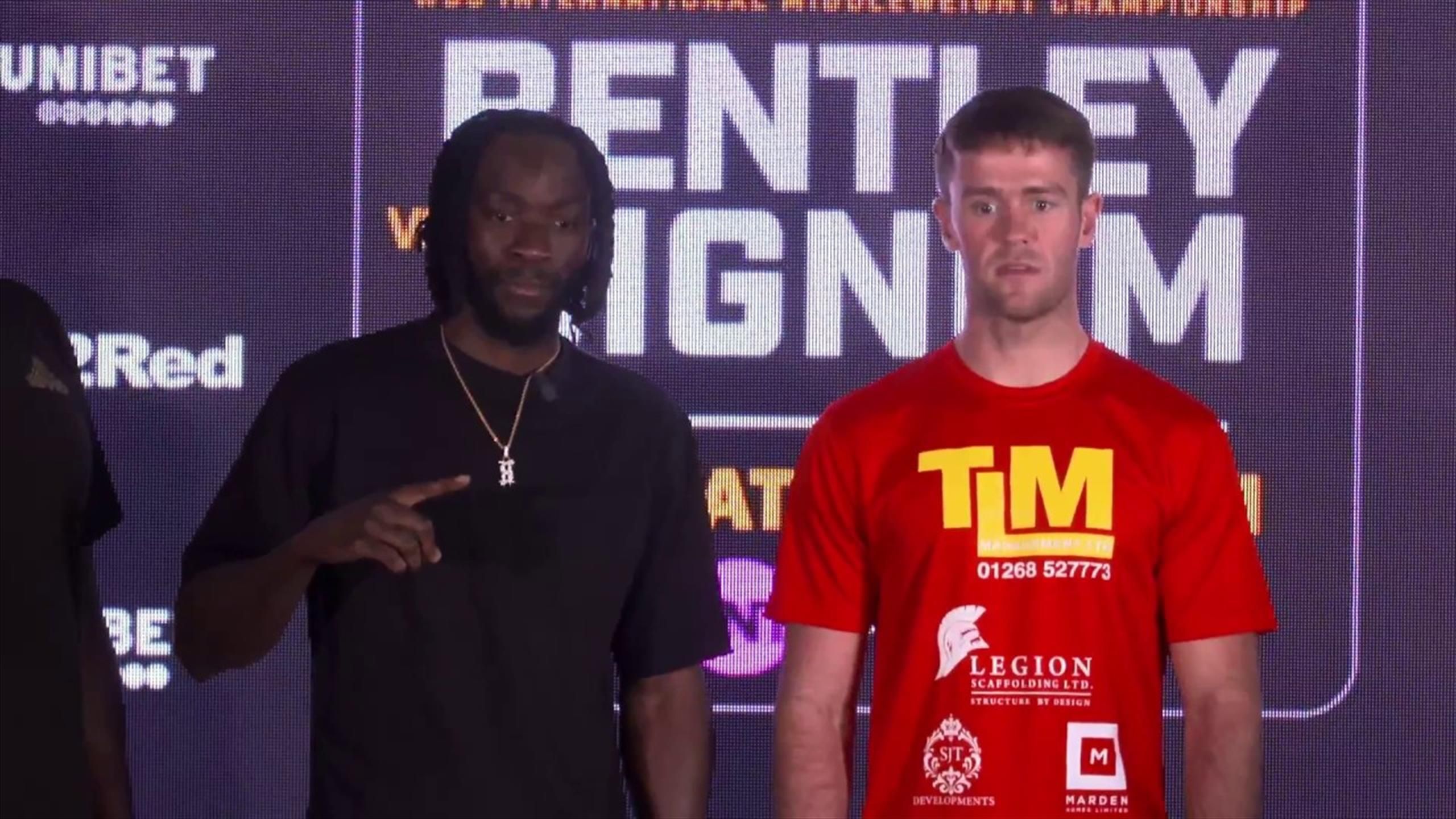 WBO International Middleweight title fight: Denzel Bentley v Danny Dignum - Follow live coverage