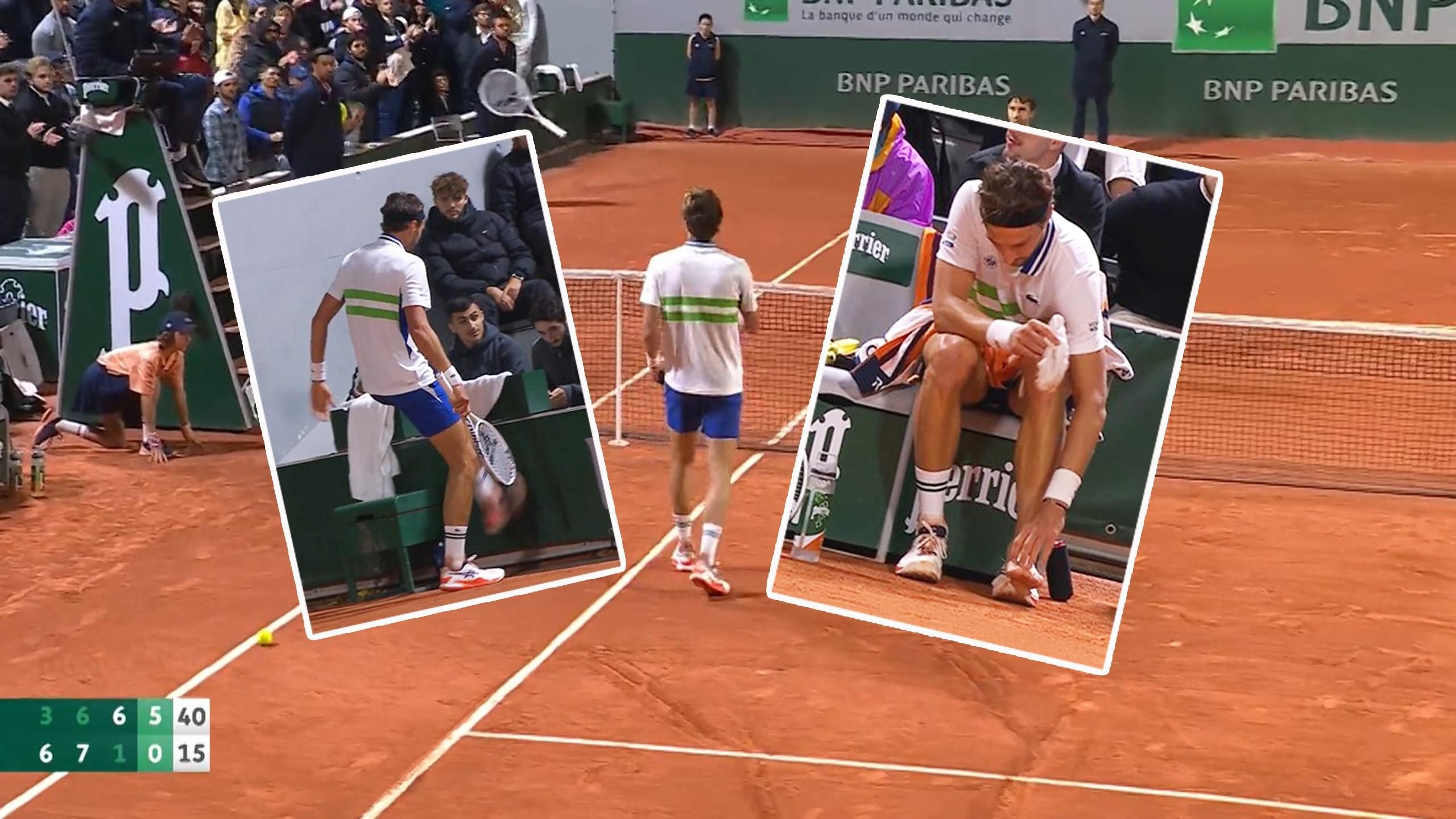 French Open: Watch wild moment Arthur Rinderknech kicks hoarding in ...