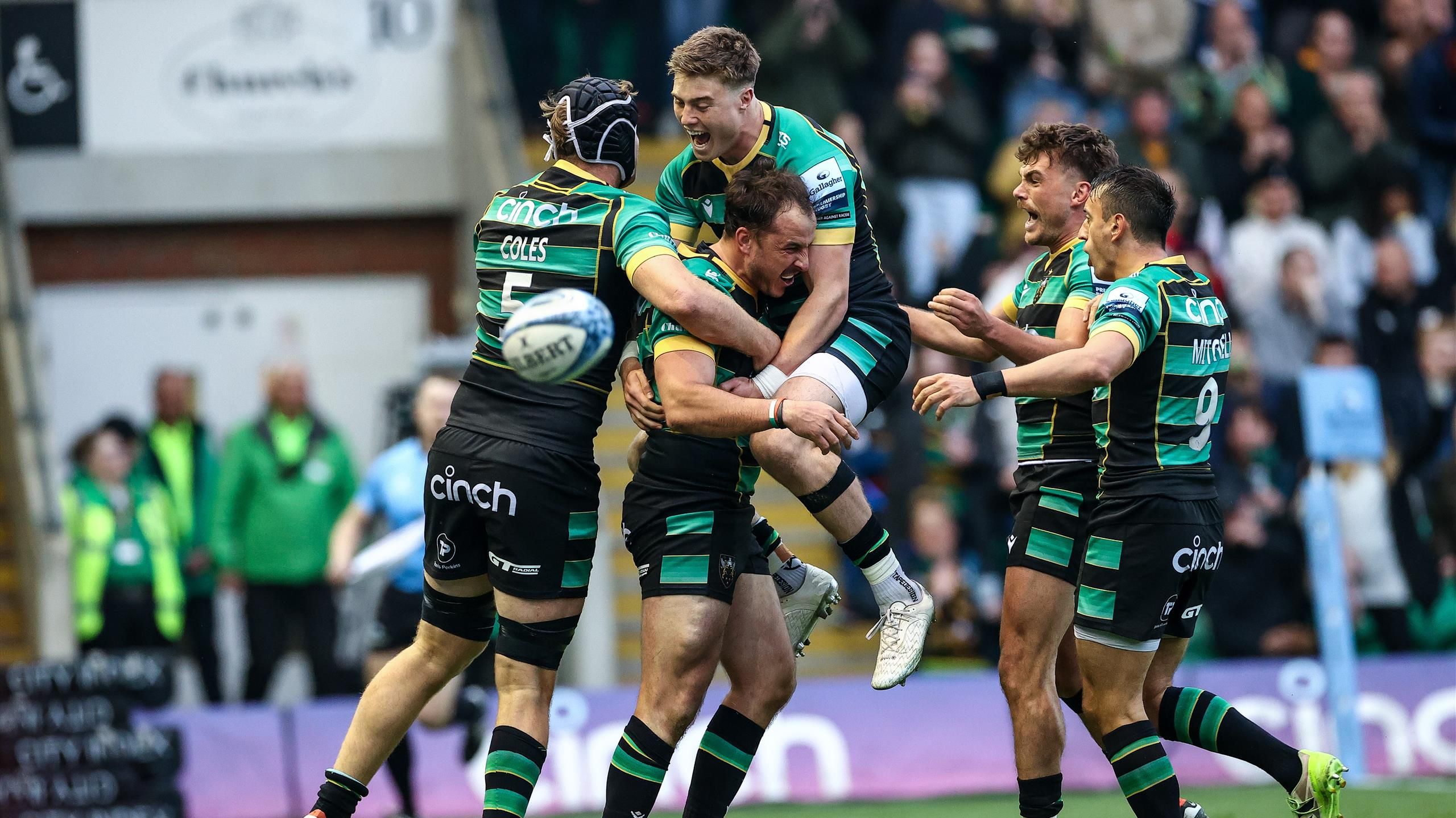Northampton Saints 22-20 Saracens - Defending champions eliminated at Saints book place in final with narrow win - Eurosport