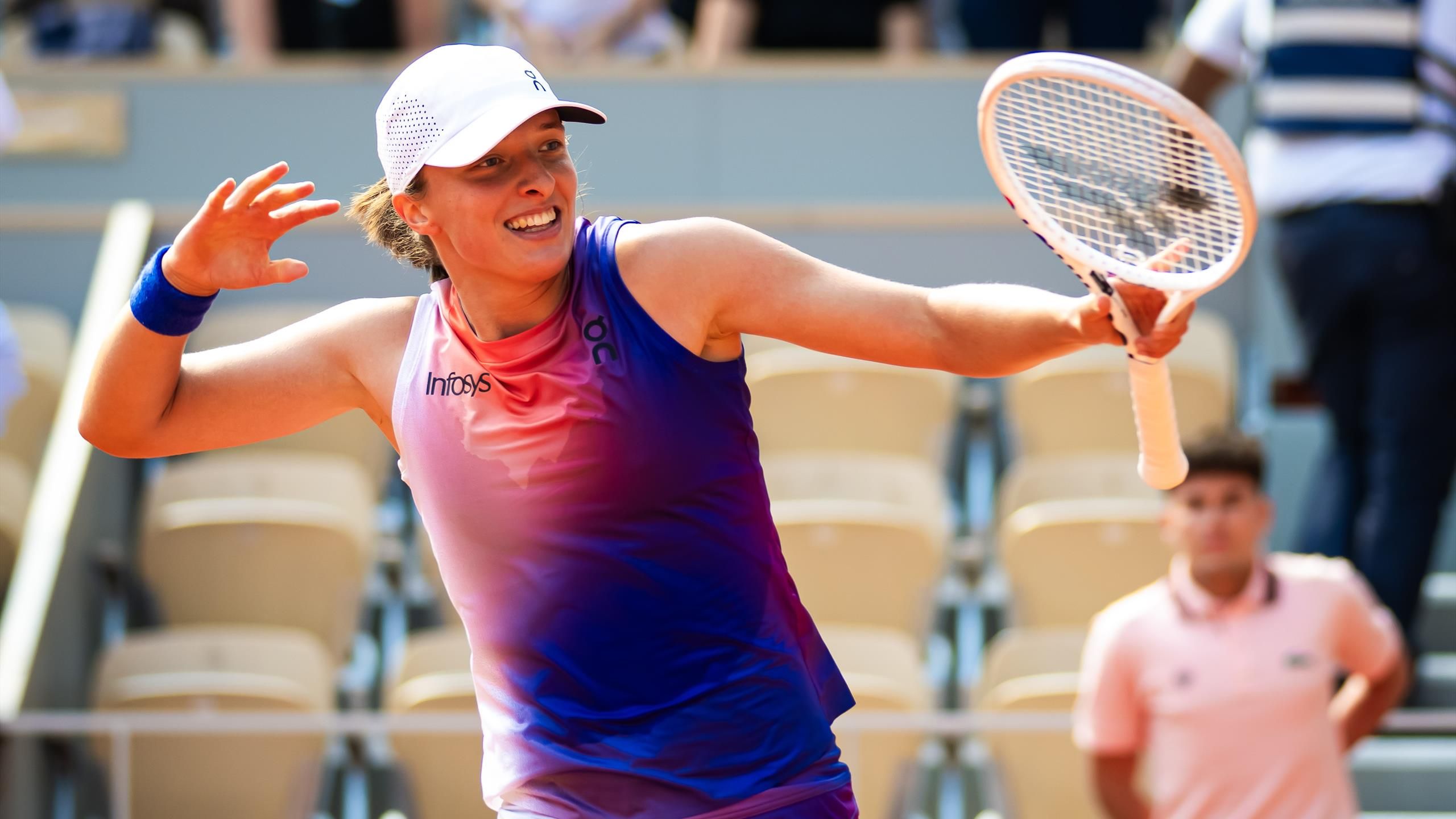 Iga Świątek w finale Roland Garros 2024. Ma na koncie 20 kolejnych