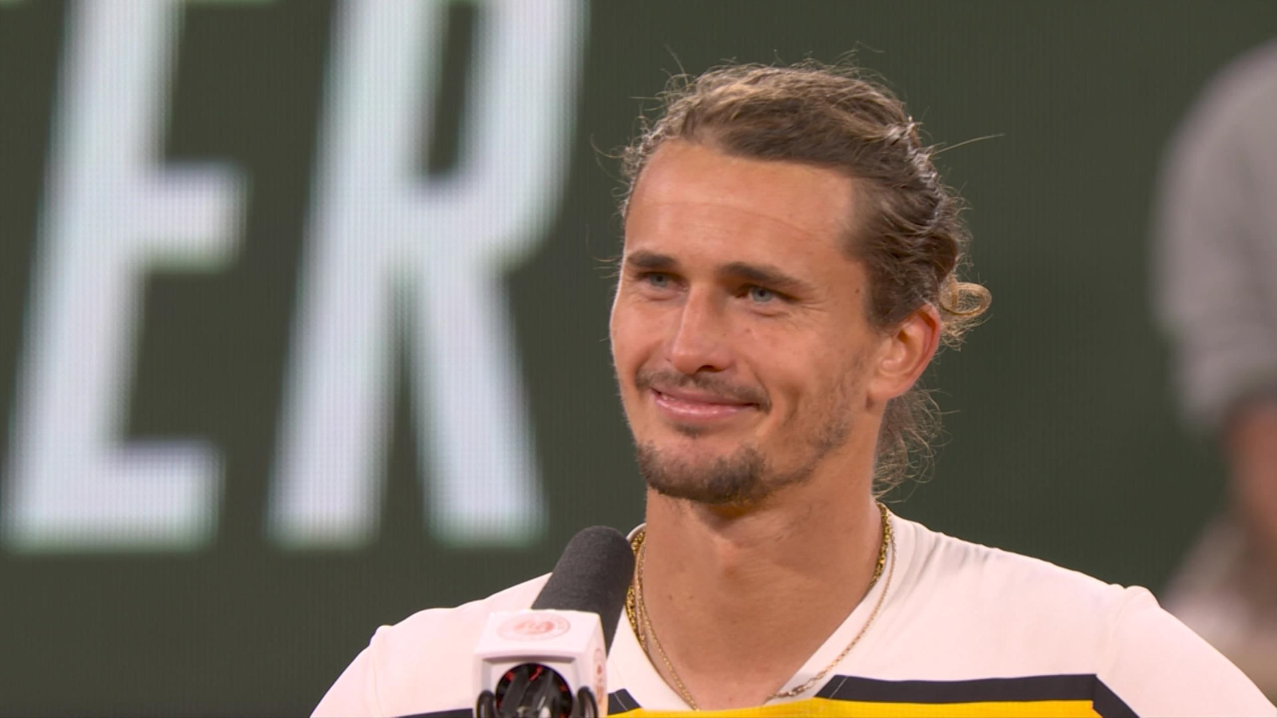 French Open 2024 Alexander Zverev im OncourtInterview nach
