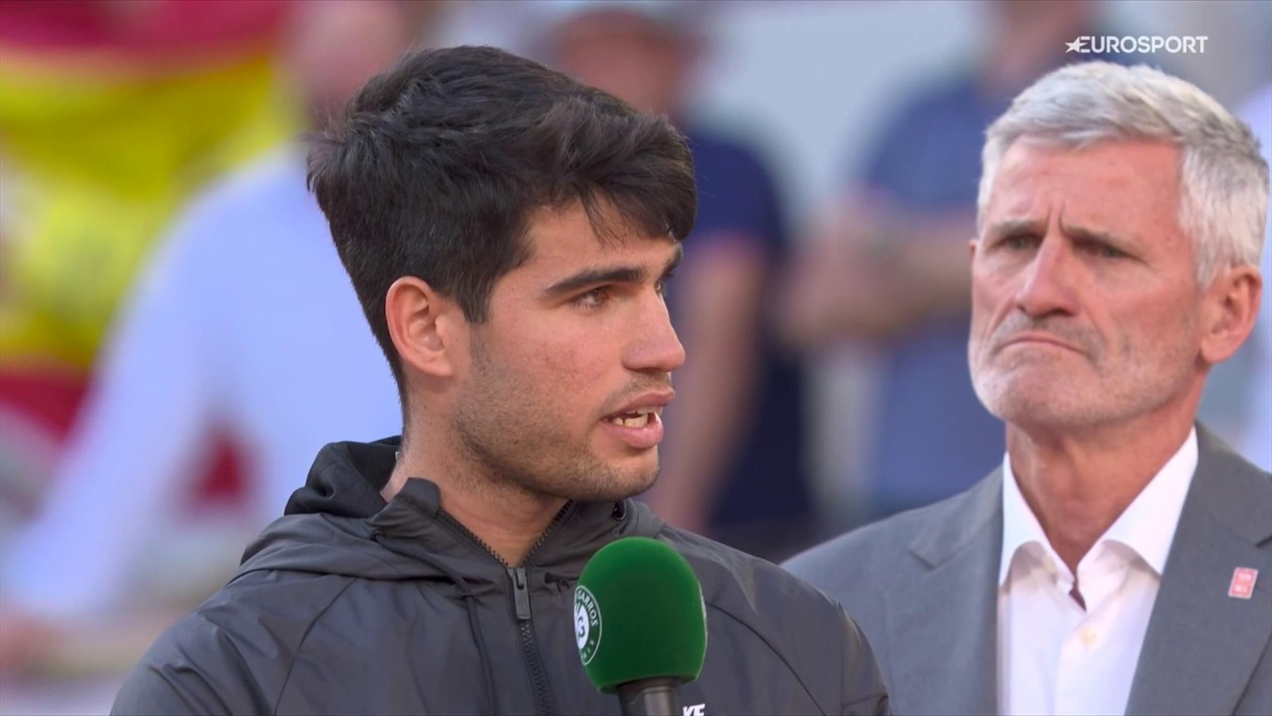 Roland Garros "Ik kwam met heel veel twijfels naar Parijs" Carlos Alcaraz na derde Grand