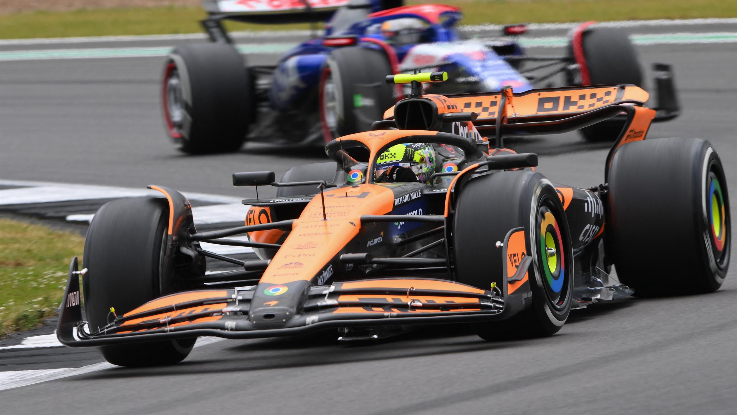A második szabadedzésen is Norris volt a leggyorsabb Silverstone-ban