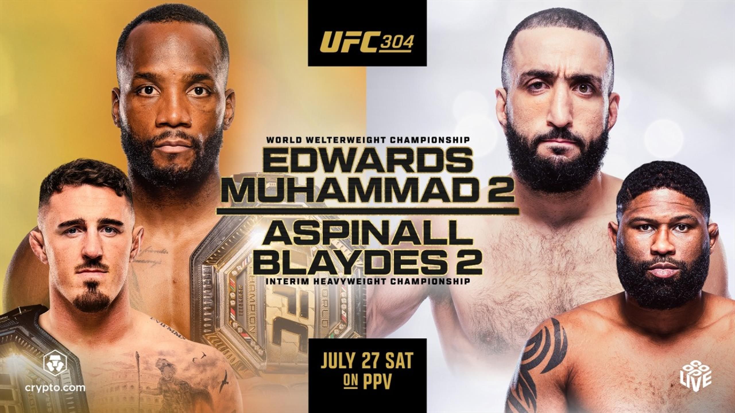 UFC 304 | Hoe laat en waar kijk je live naar UFC 304: Edwards vs ...
