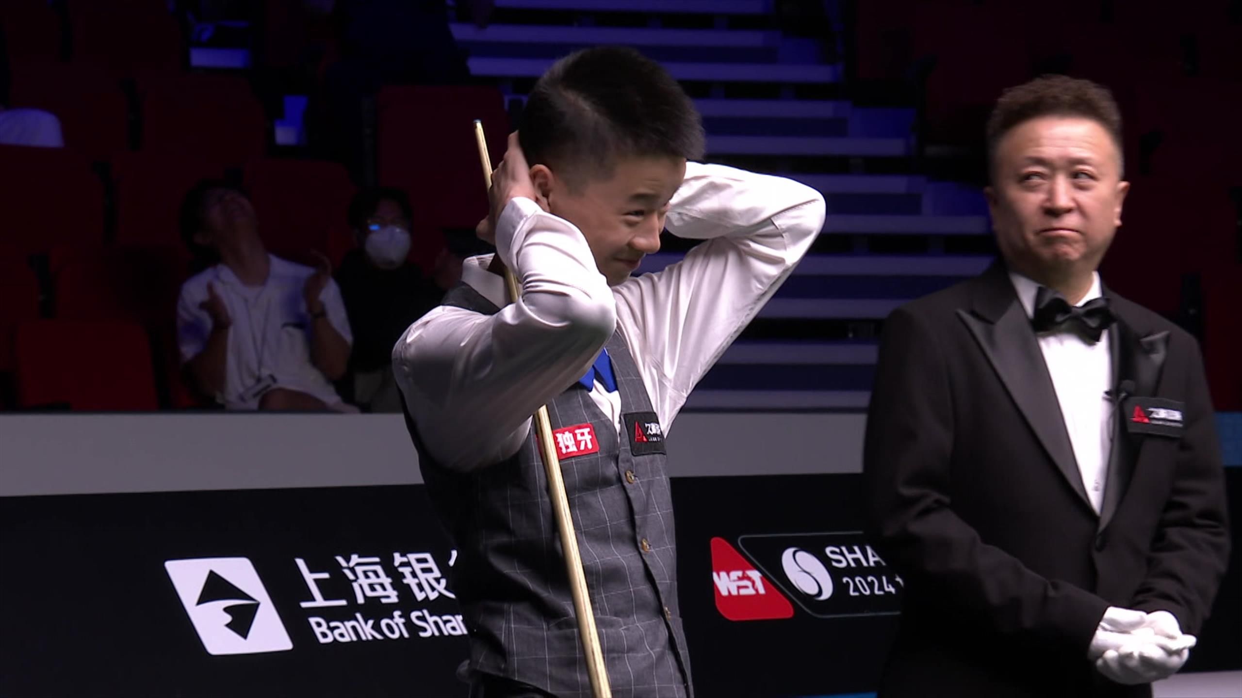Shanghai Masters 2024 Astonishing Jinhao Zhou fluke beats Zhang Anda