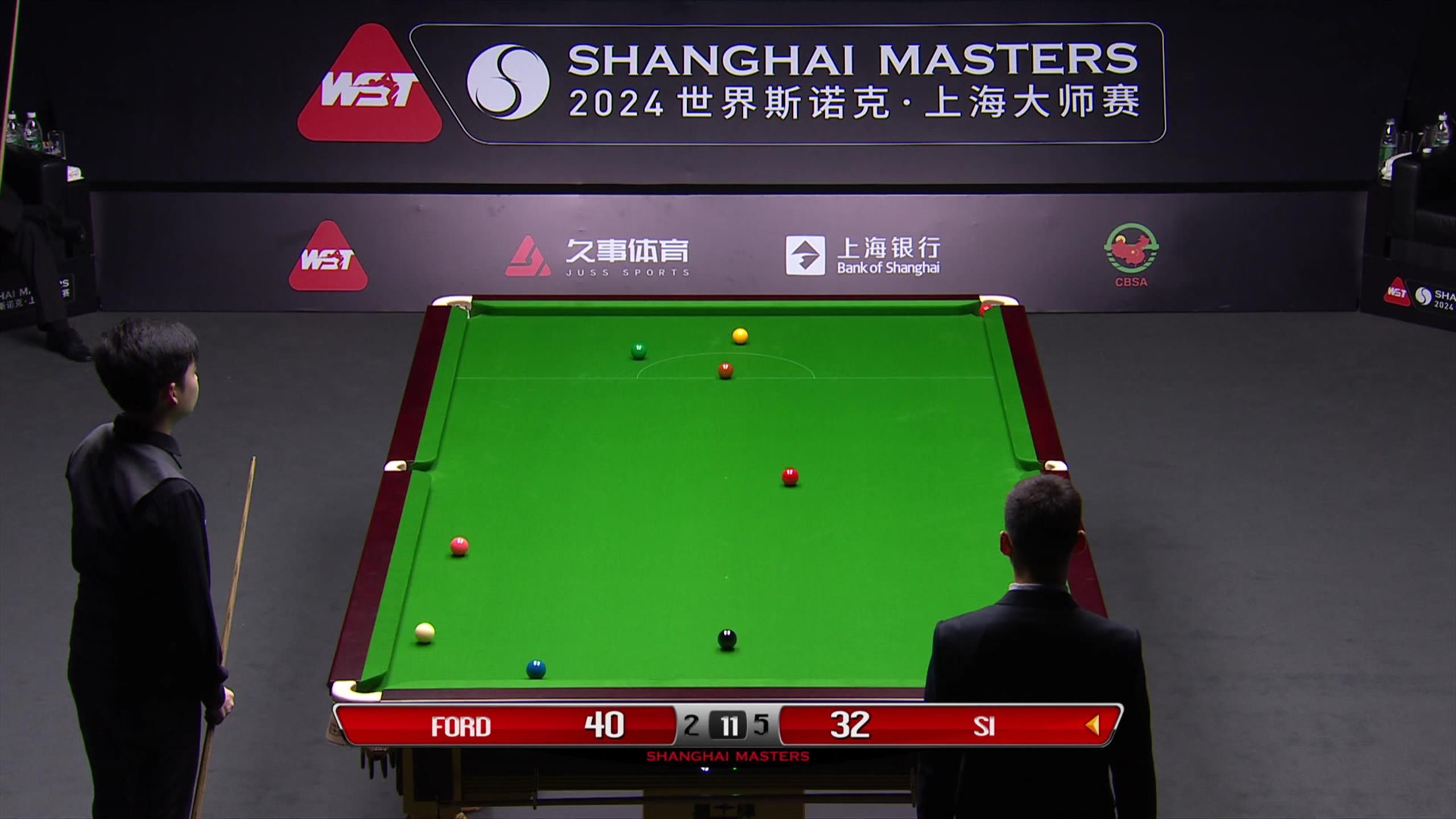 Shanghai Masters 2024 Si Jiahui sinks massive fluke in eighth frame
